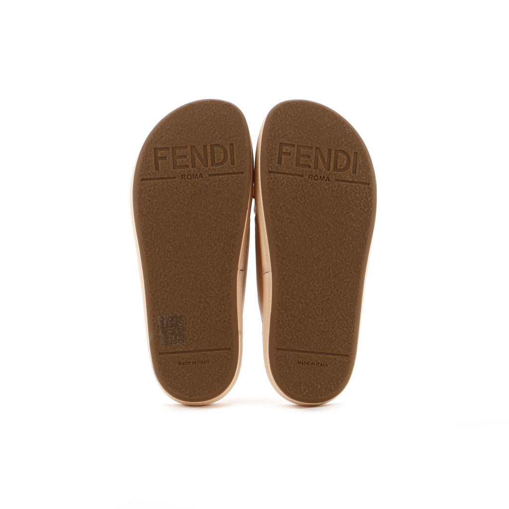 Women's Fendigraphy Slide Sandals Leather