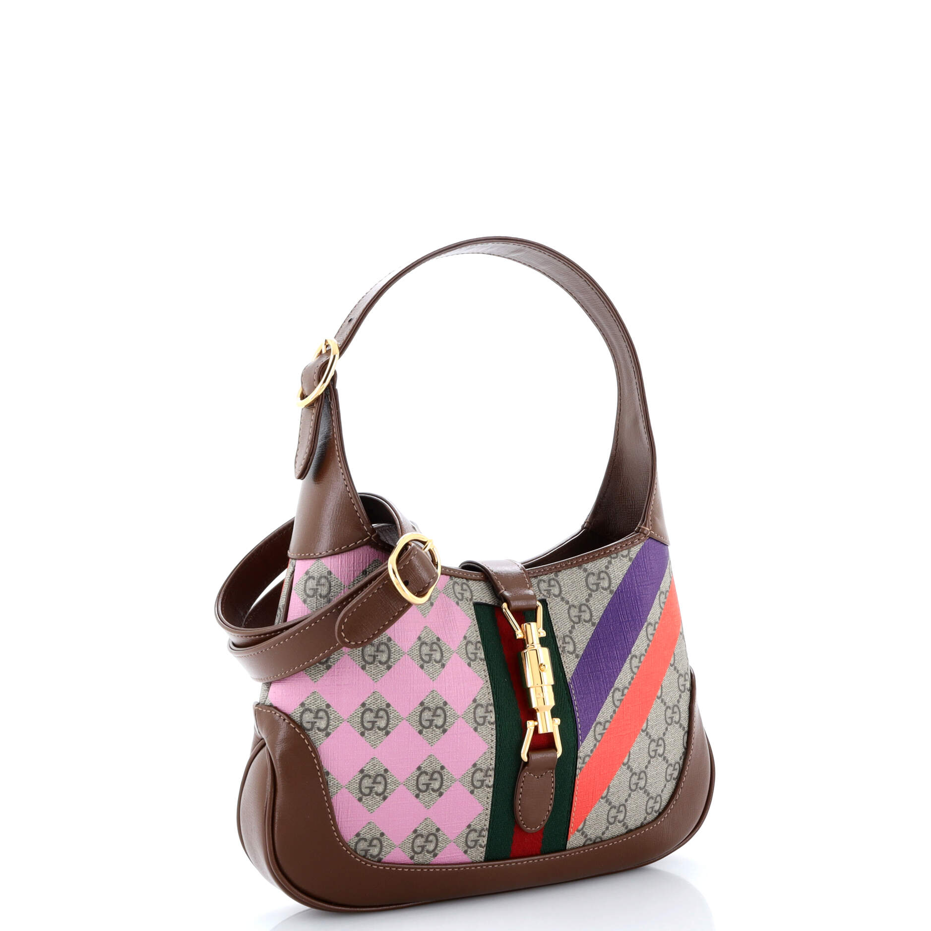 Jackie 1961 Hobo Printed GG Coated Canvas Small