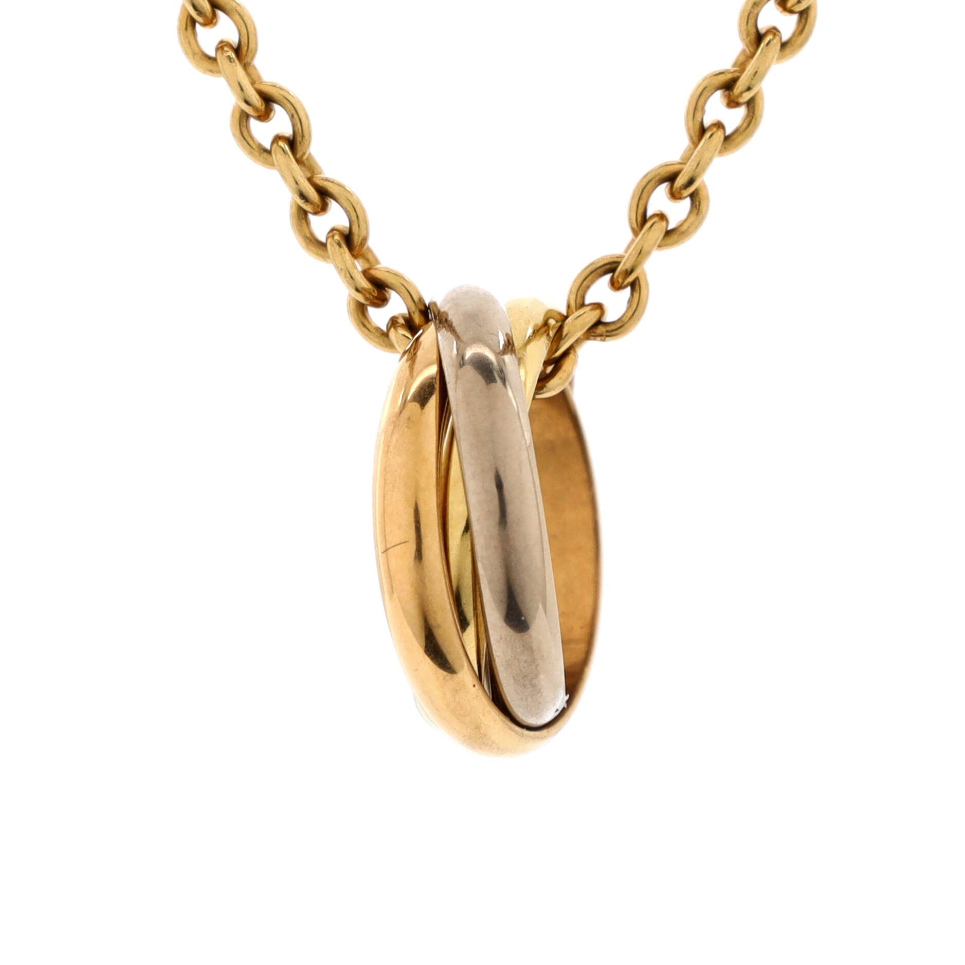 Trinity Pendant Necklace 18K Tricolor Gold