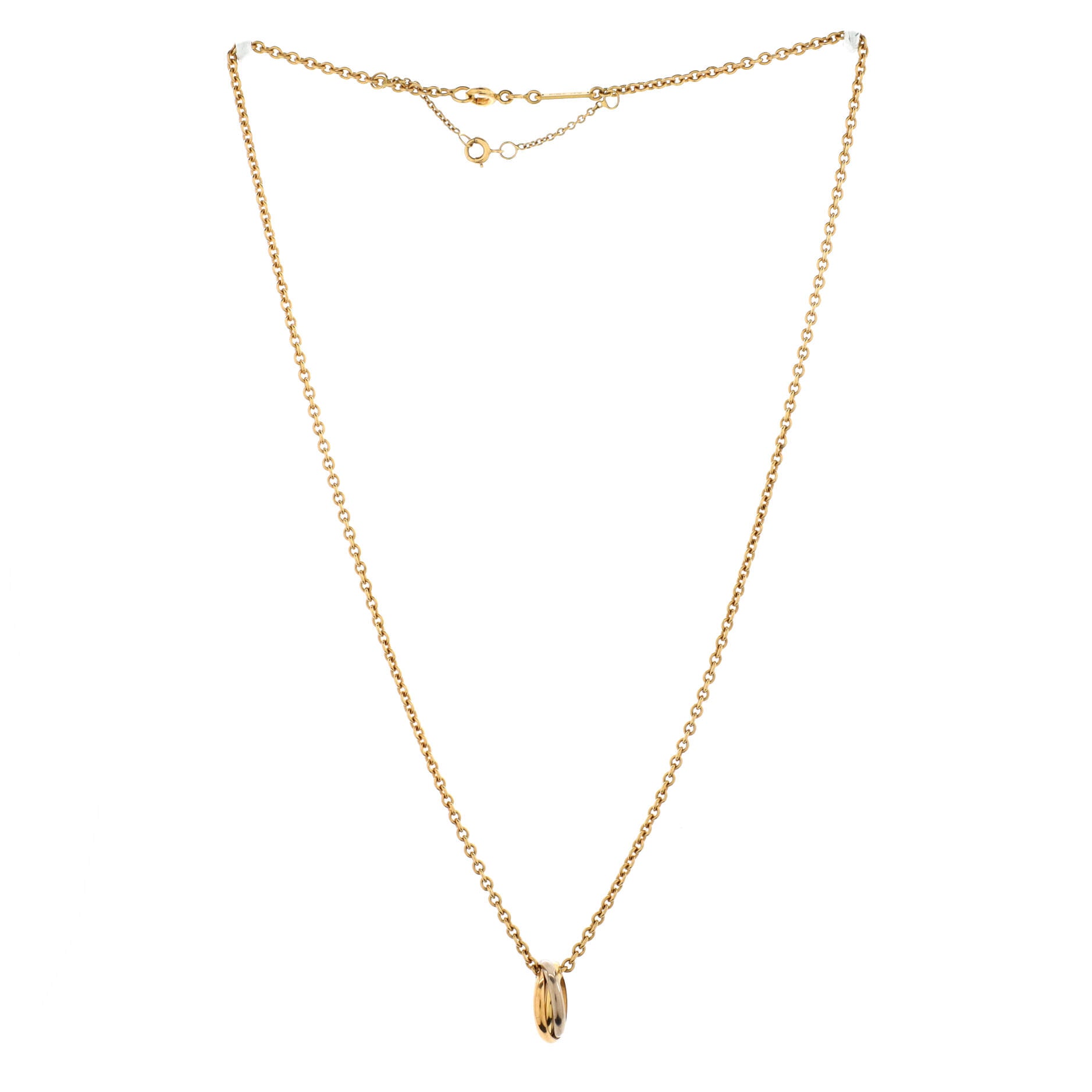 Trinity Pendant Necklace 18K Tricolor Gold