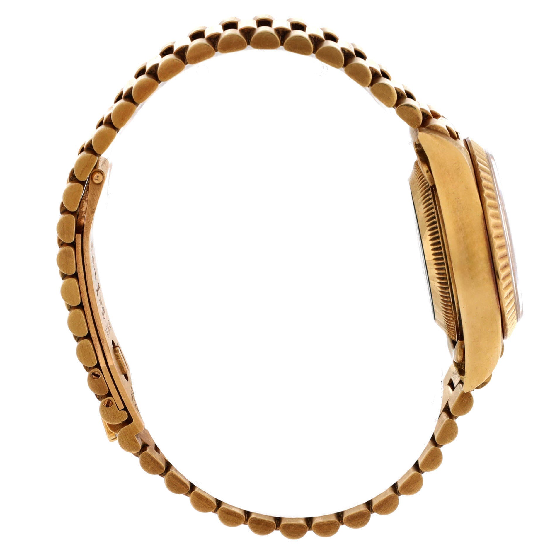 Oyster Perpetual Datejust Automatic Watch Yellow Gold with Diamond Markers 26