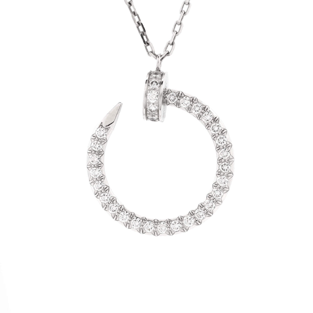 Juste un Clou Pendant Necklace 18K White Gold and Diamonds