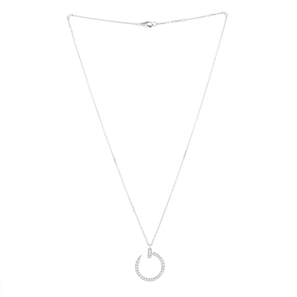 Juste un Clou Pendant Necklace 18K White Gold and Diamonds