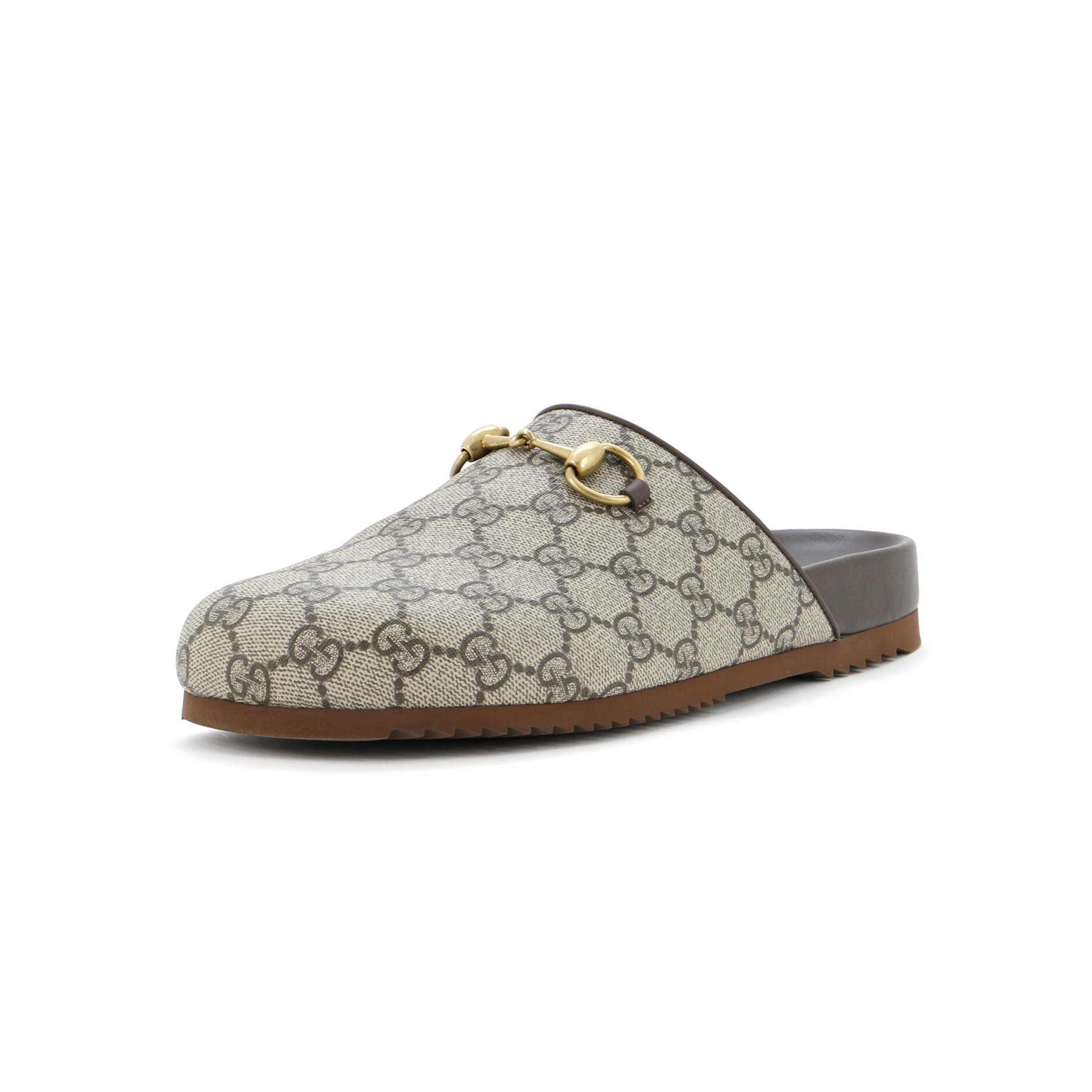 Women's Horsebit Mule Slippers GG Coated Canvas