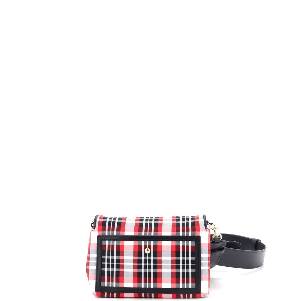 Hackberry Shoulder Bag Tartan Check Nylon Small