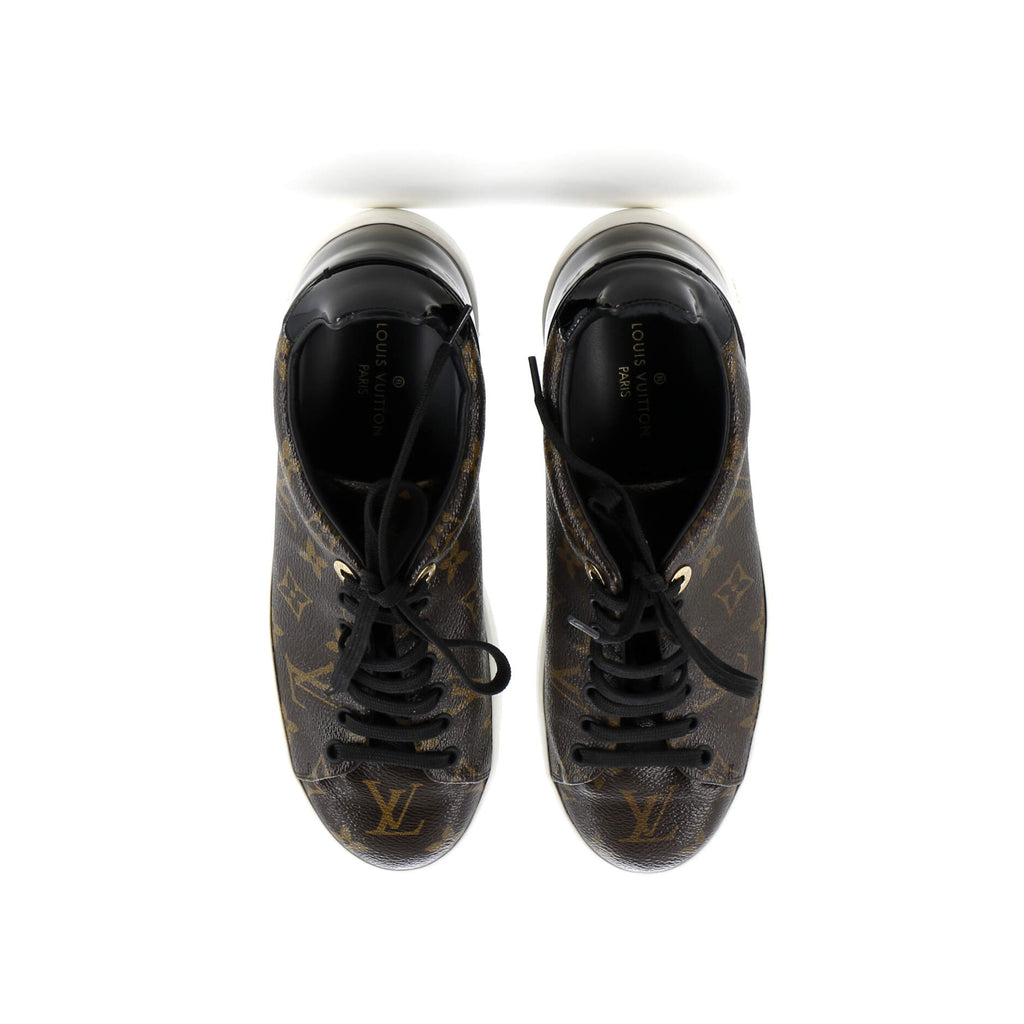 Women's FrontRow Sneakers Monogram Canvas with Patent