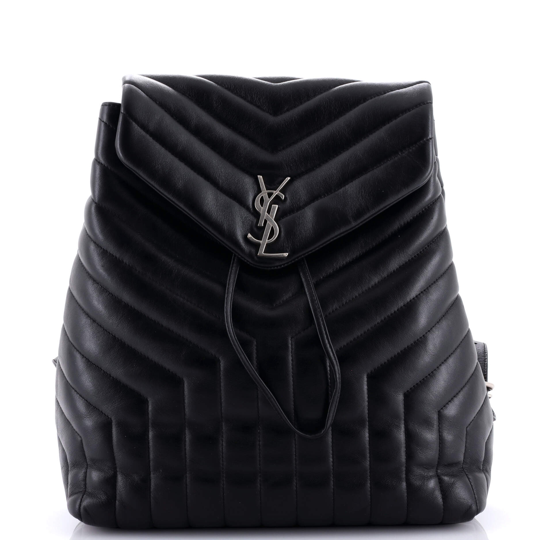 LouLou Backpack Matelasse Chevron Leather Medium