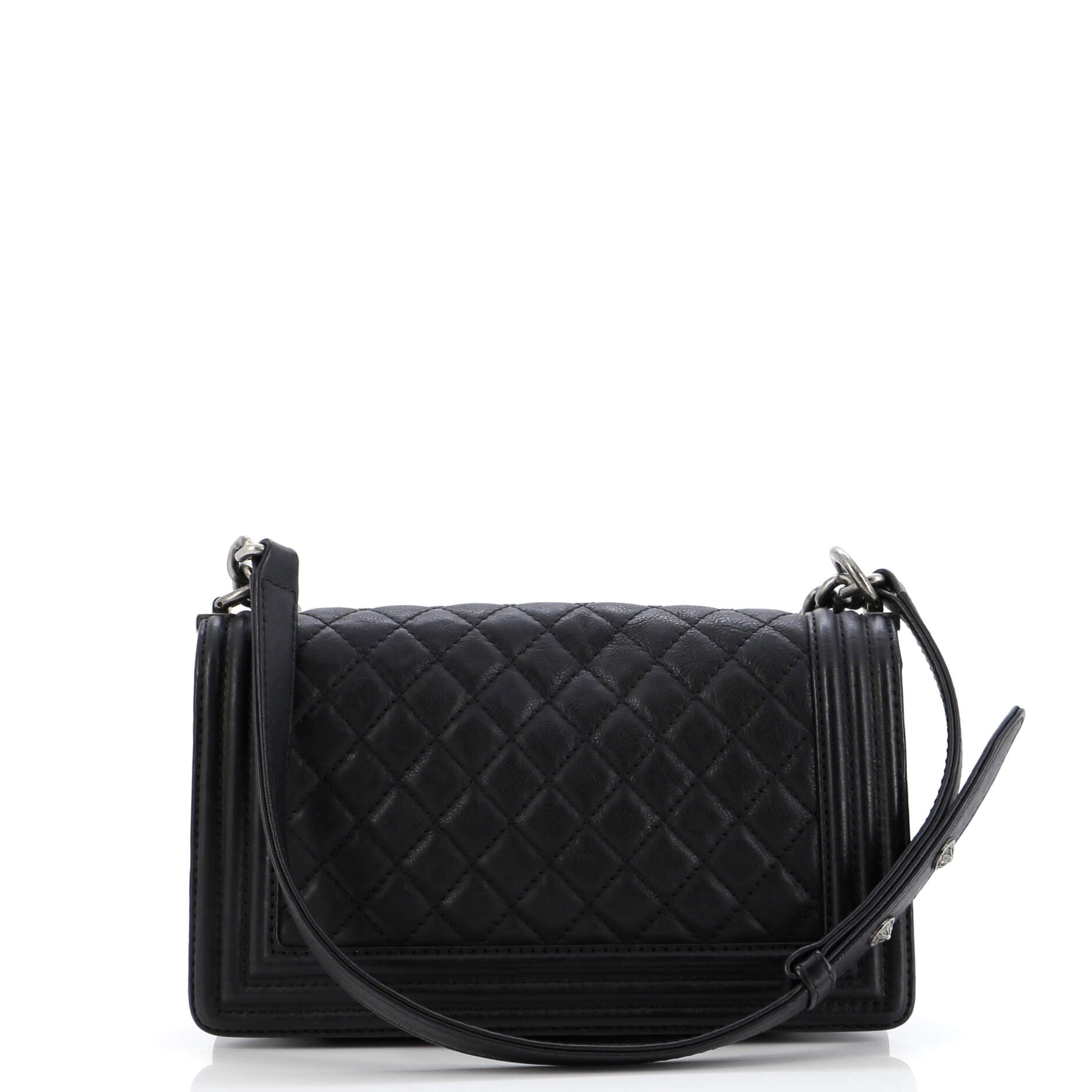 Paris-Dallas Boy Flap Bag Quilted Calfskin with Metal Adornments Old Medium