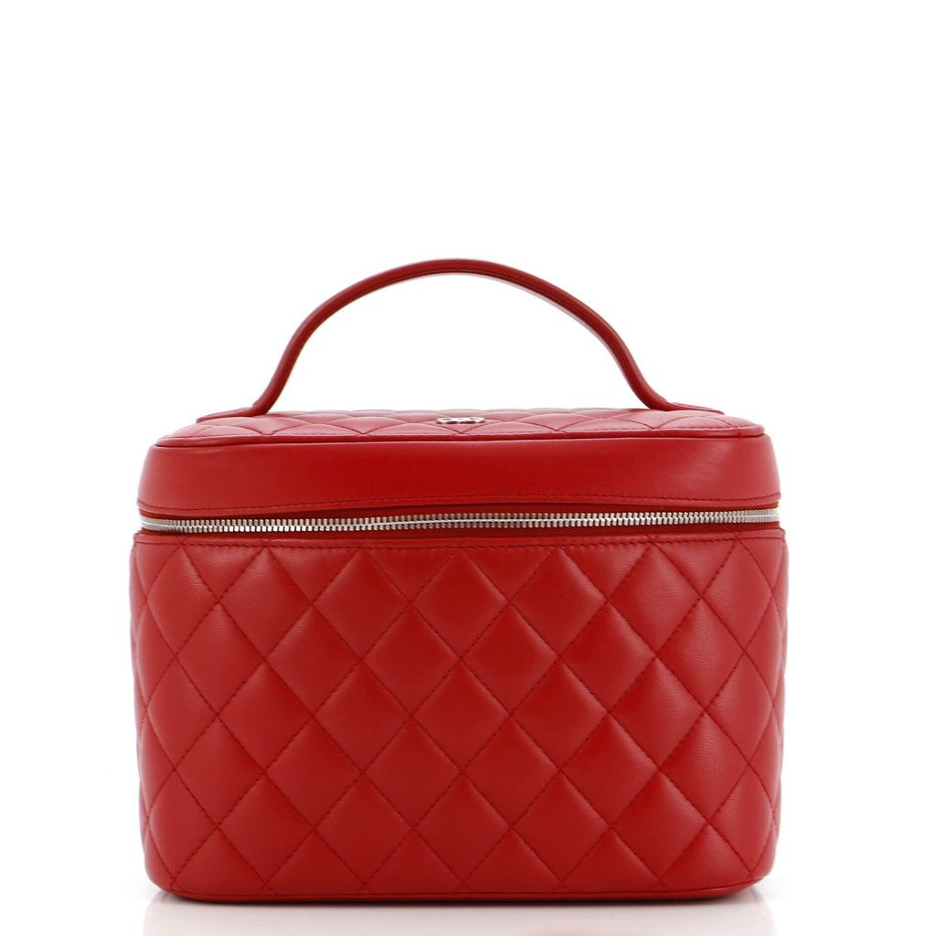 Cosmetic Case Quilted Lambskin Small