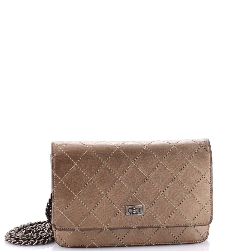 Reissue 2.55 Wallet on Chain Quilted Aged Calfskin Small