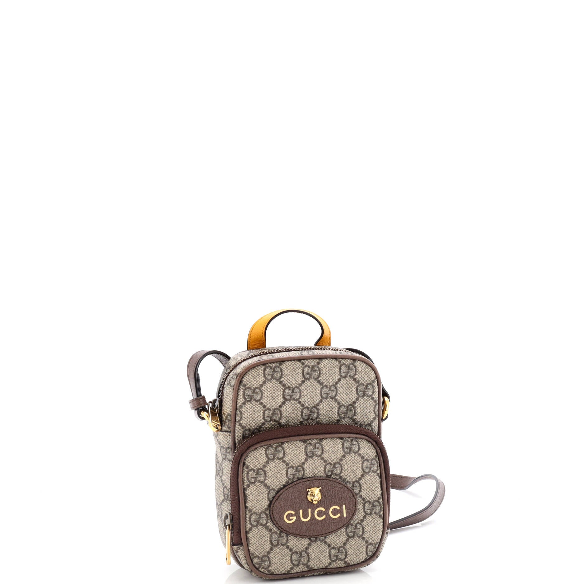 Neo Vintage Top Handle Crossbody Bag GG Coated Canvas Mini
