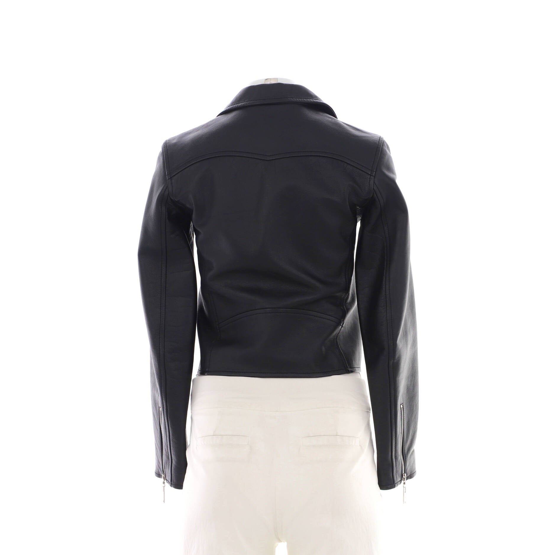 Women's Zip Biker Jacket Leather