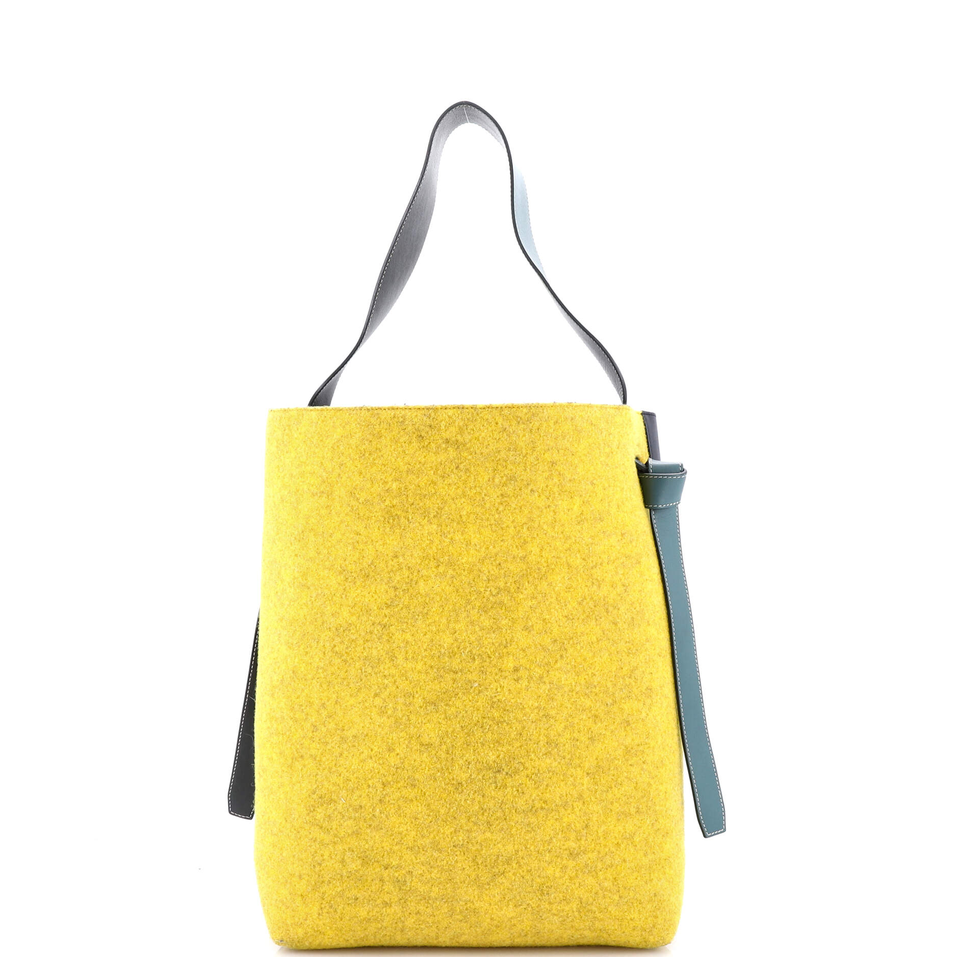 Twisted Cabas Tote Leather and Felt Small