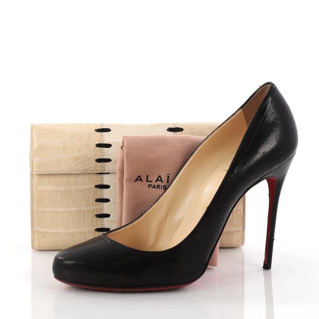 Flap Clutch Crocodile Small
