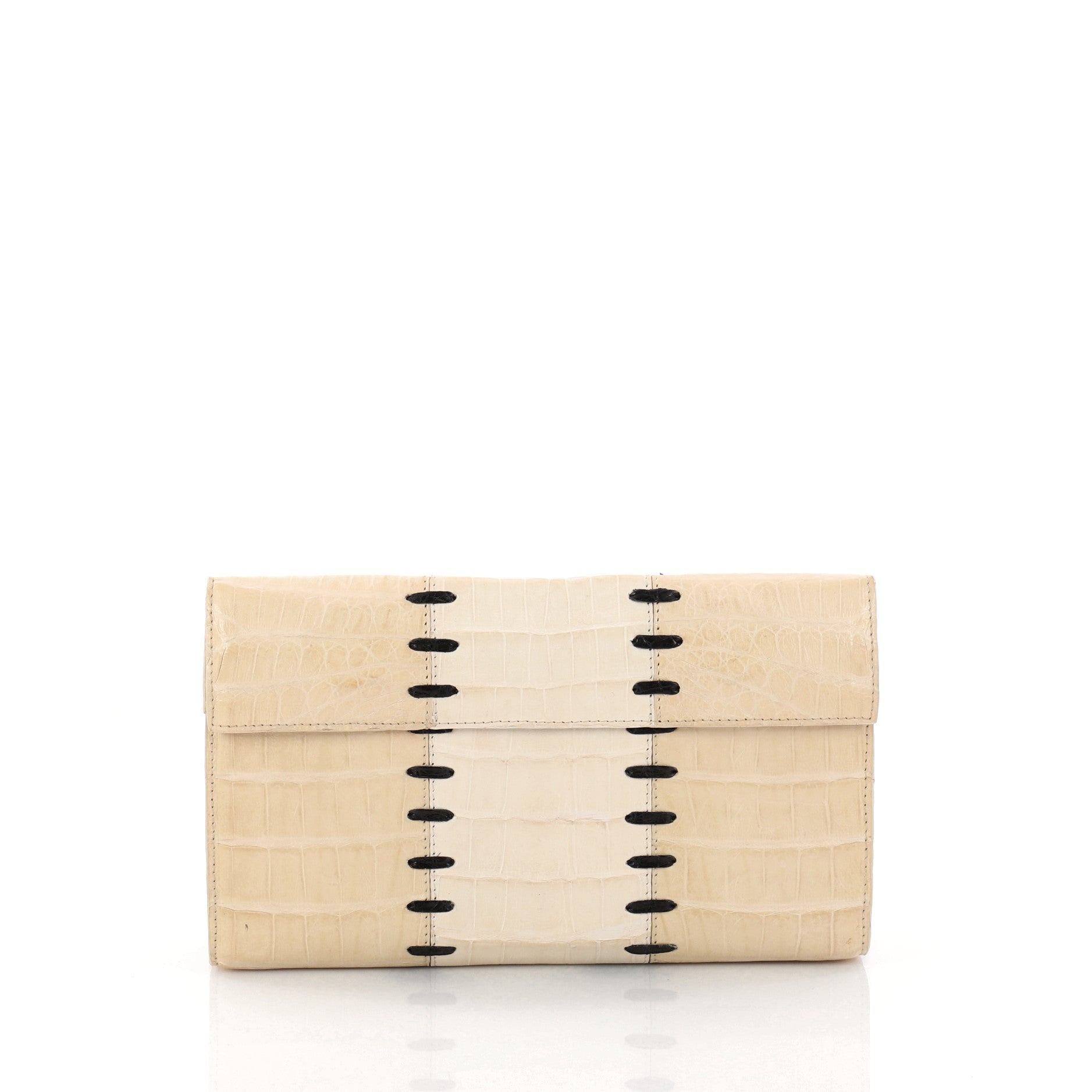 Flap Clutch Crocodile Small