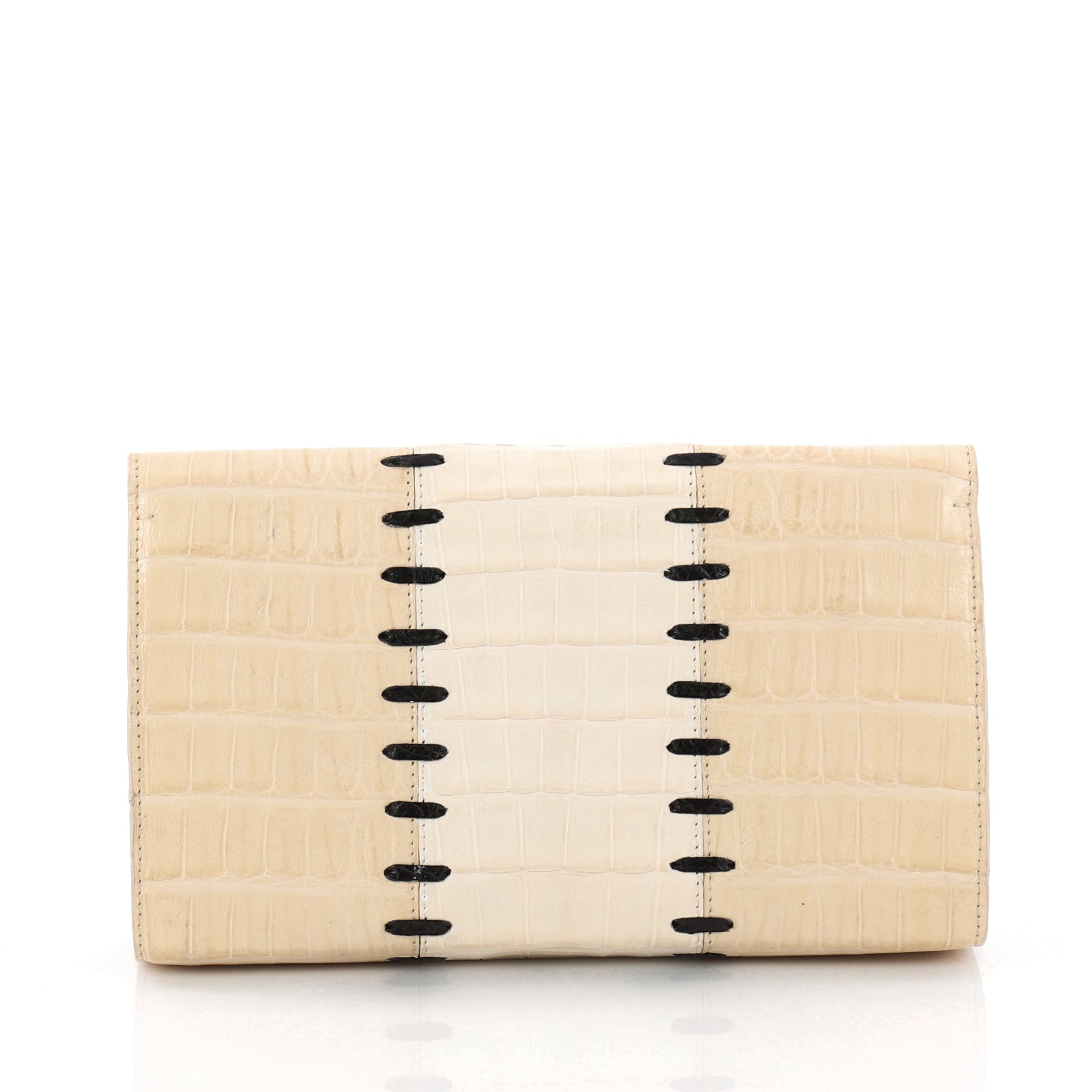 Flap Clutch Crocodile Small