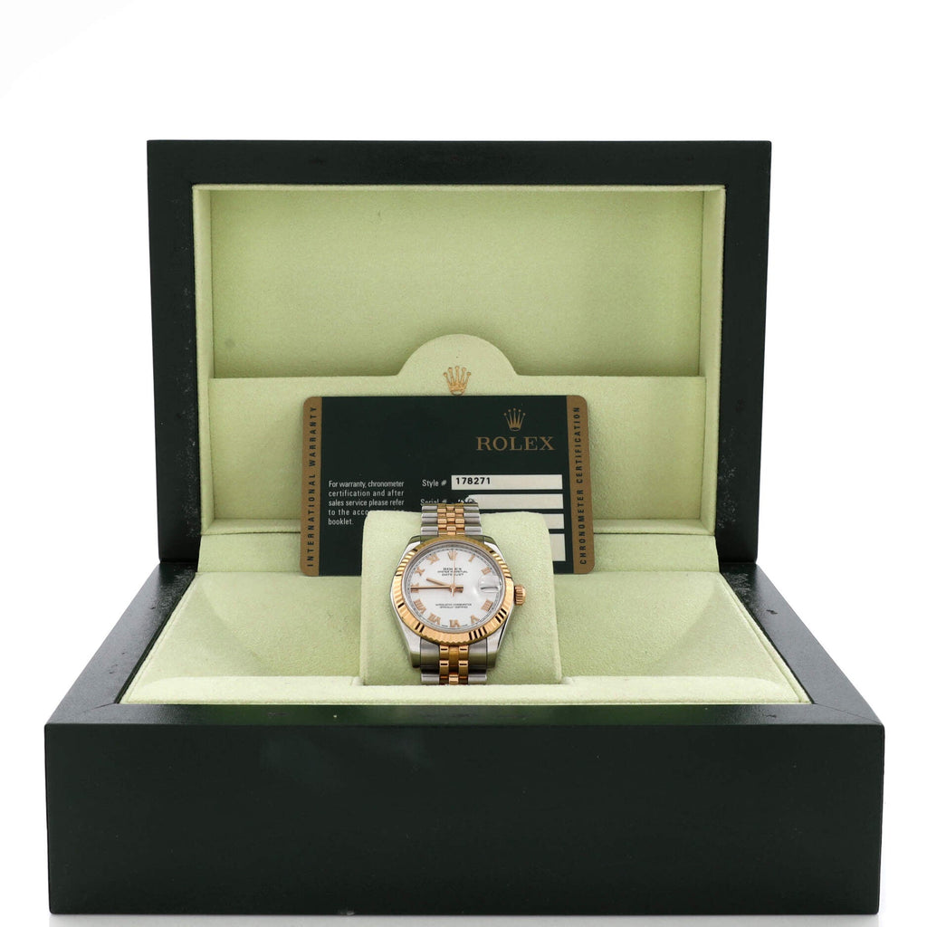 Oyster Perpetual Datejust Automatic Watch Stainless Steel and Rose Gold 31