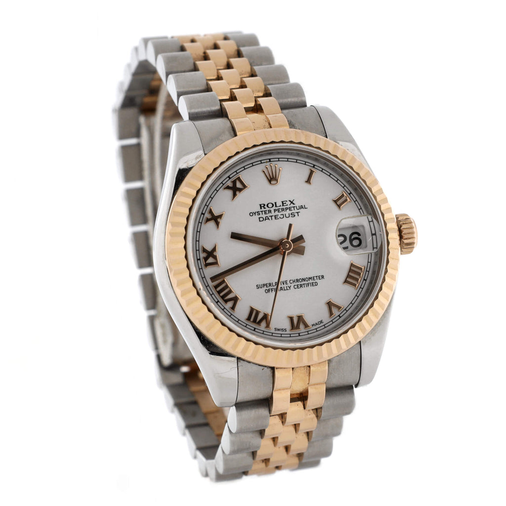 Oyster Perpetual Datejust Automatic Watch Stainless Steel and Rose Gold 31