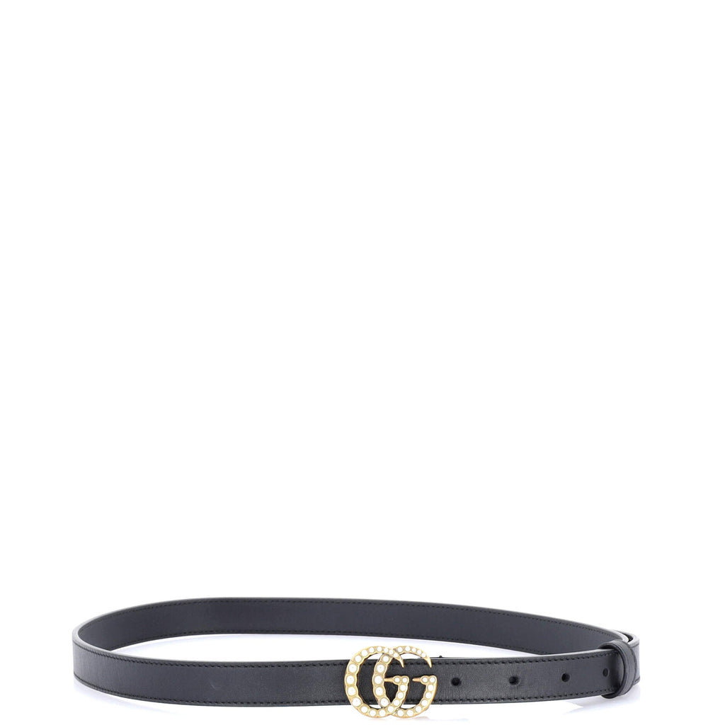 Pearly GG Marmont Belt Leather Thin 85