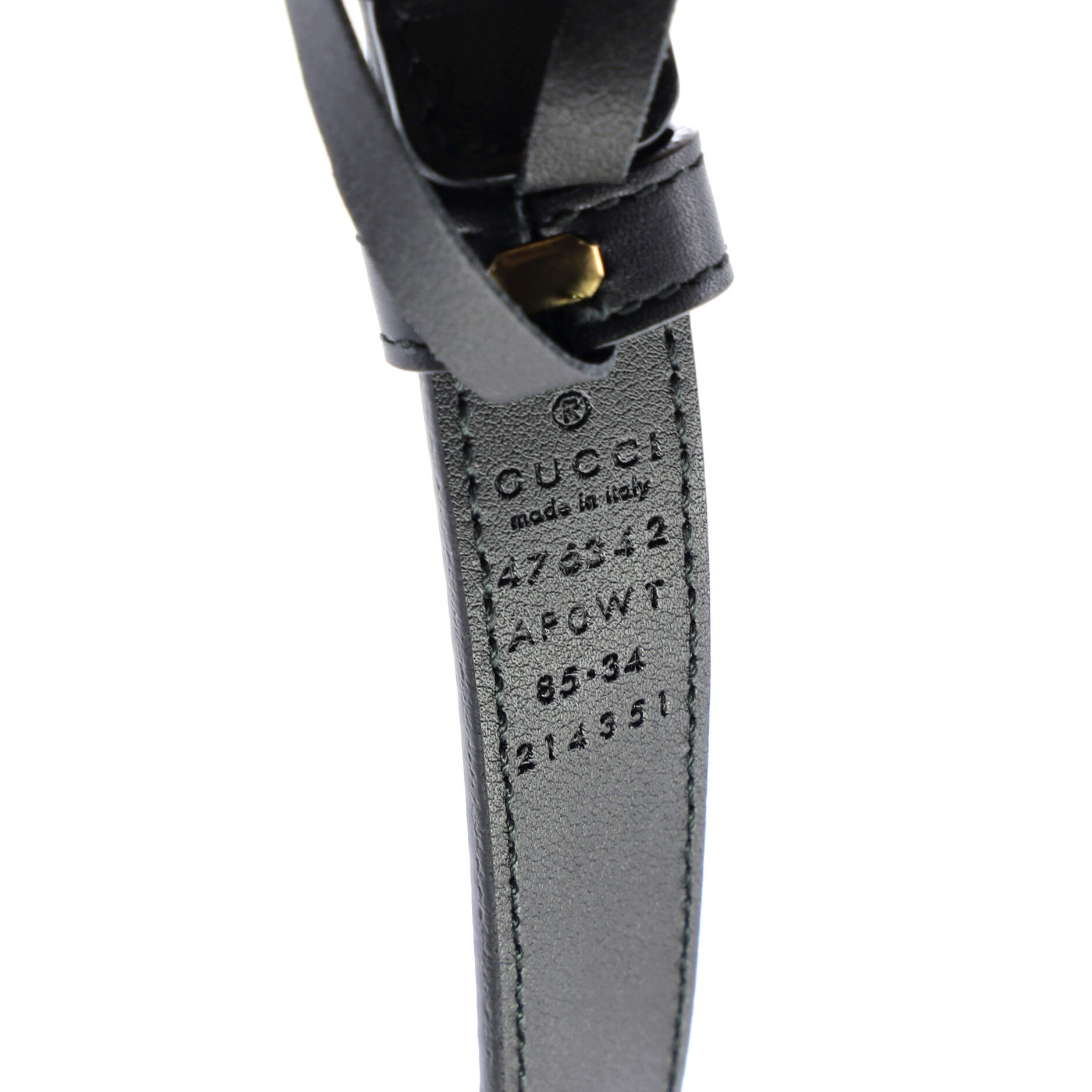 Pearly GG Marmont Belt Leather Thin 85