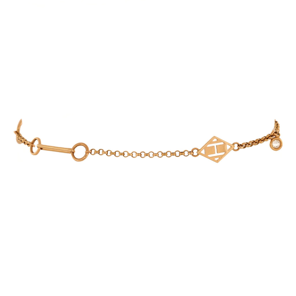 Gambade Bracelet 18K Rose Gold with 2 Diamonds