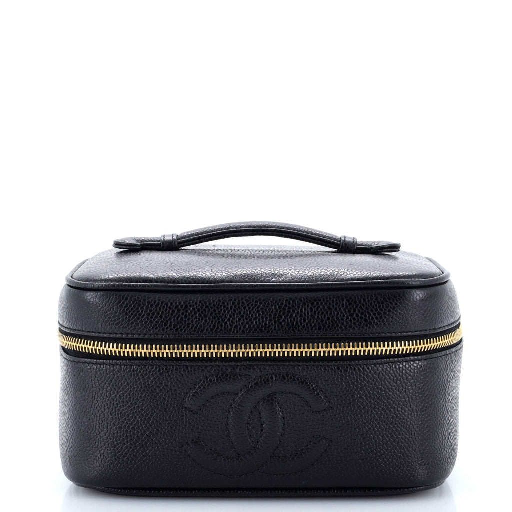 Vintage Timeless Cosmetic Case Caviar Medium