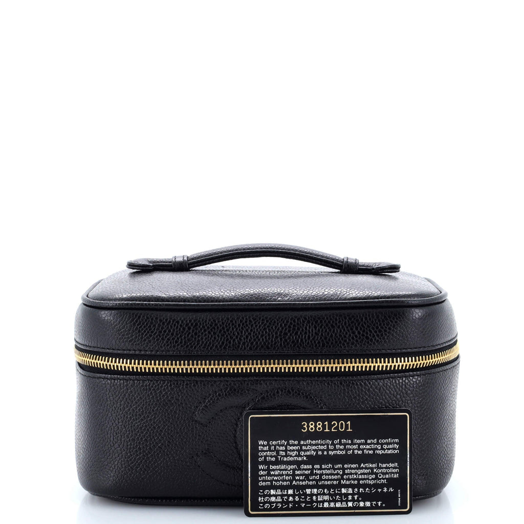 Vintage Timeless Cosmetic Case Caviar Medium