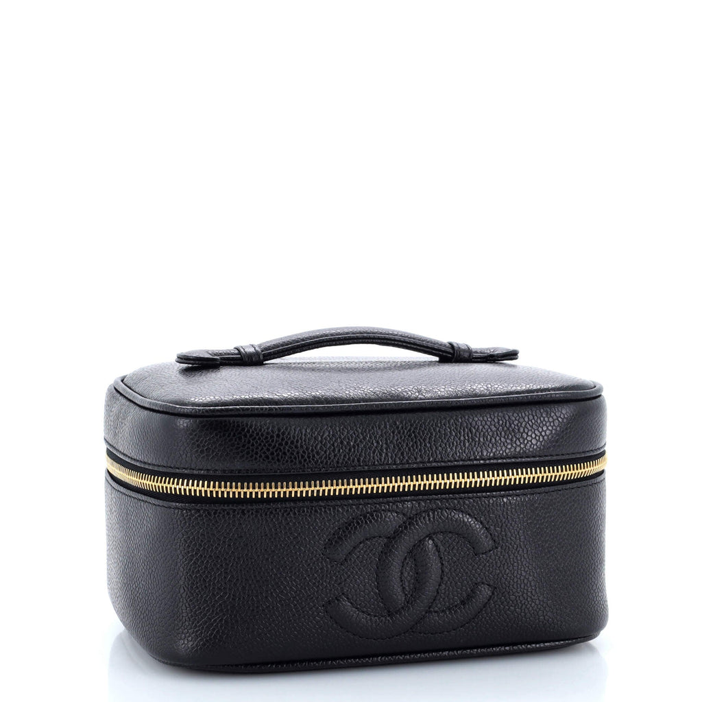 Vintage Timeless Cosmetic Case Caviar Medium