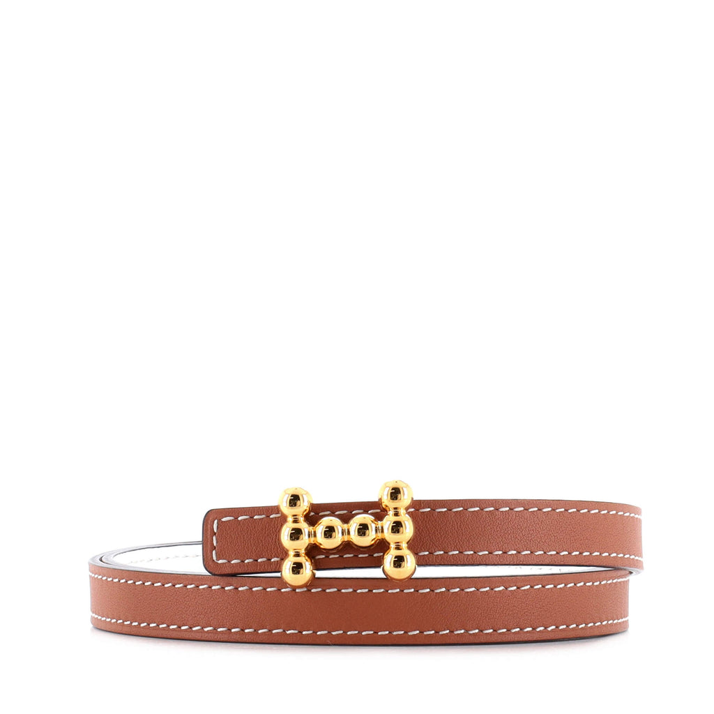 Bubble Reversible Belt Leather Thin 80
