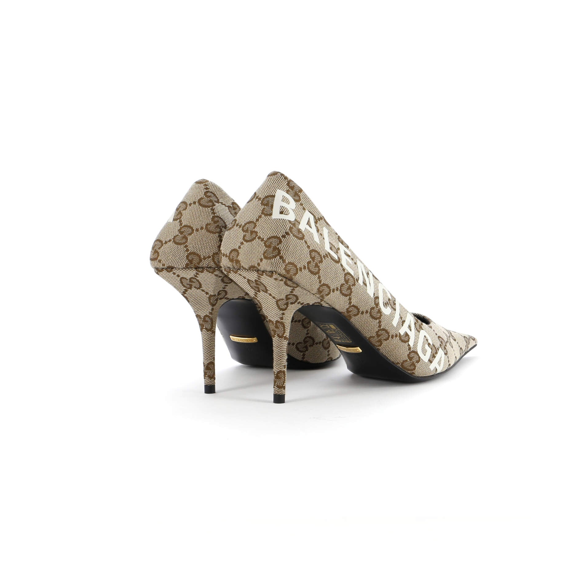 x Balenciaga The Hacker Project Women's Knife Pumps GG Canvas