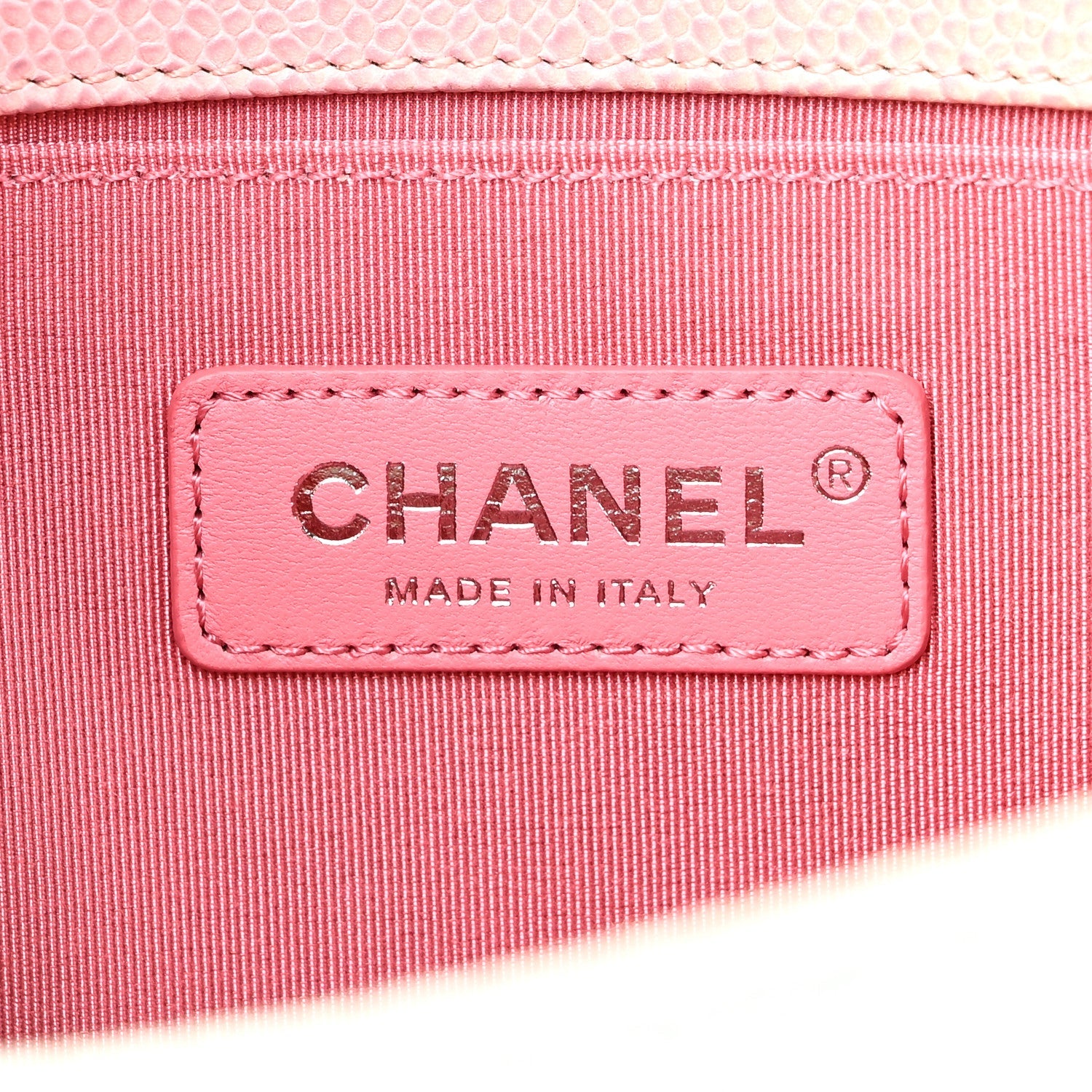 Caviar Quilted Medium Rainbow Boy Flap Pink Multicolor