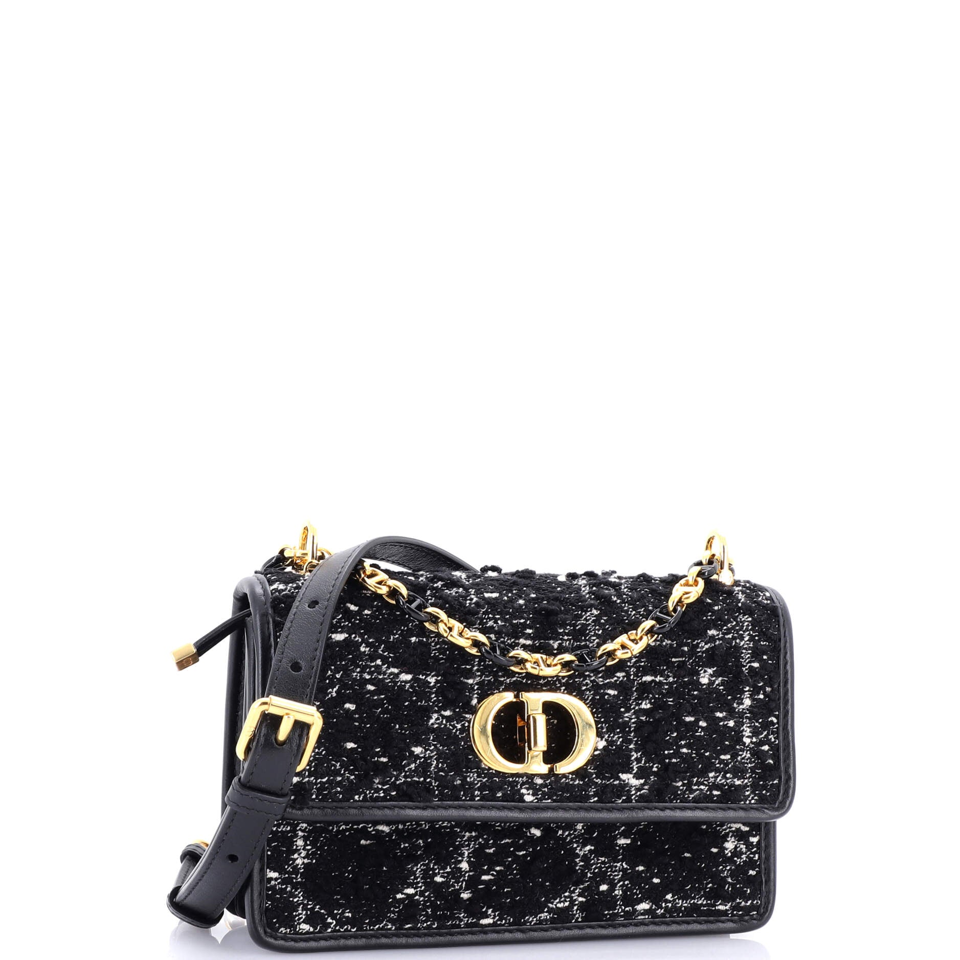 Miss Caro Flap Bag Cannage Quilt Tweed Mini