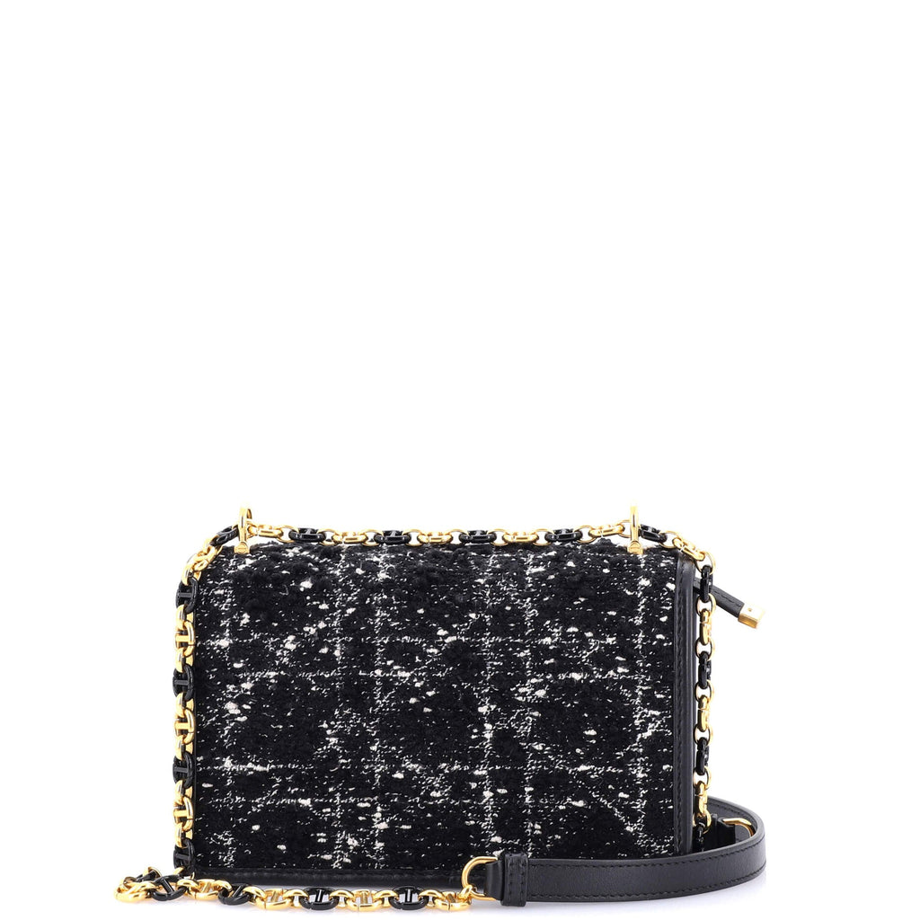 Miss Caro Flap Bag Cannage Quilt Tweed Mini