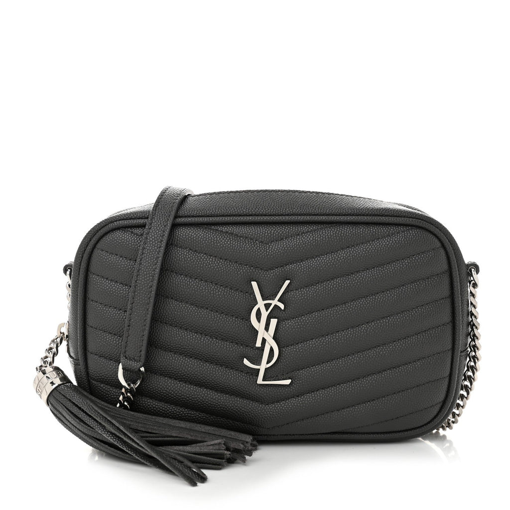 Grain De Poudre Matelasse Monogram Mini Lou Camera Bag Asphalt