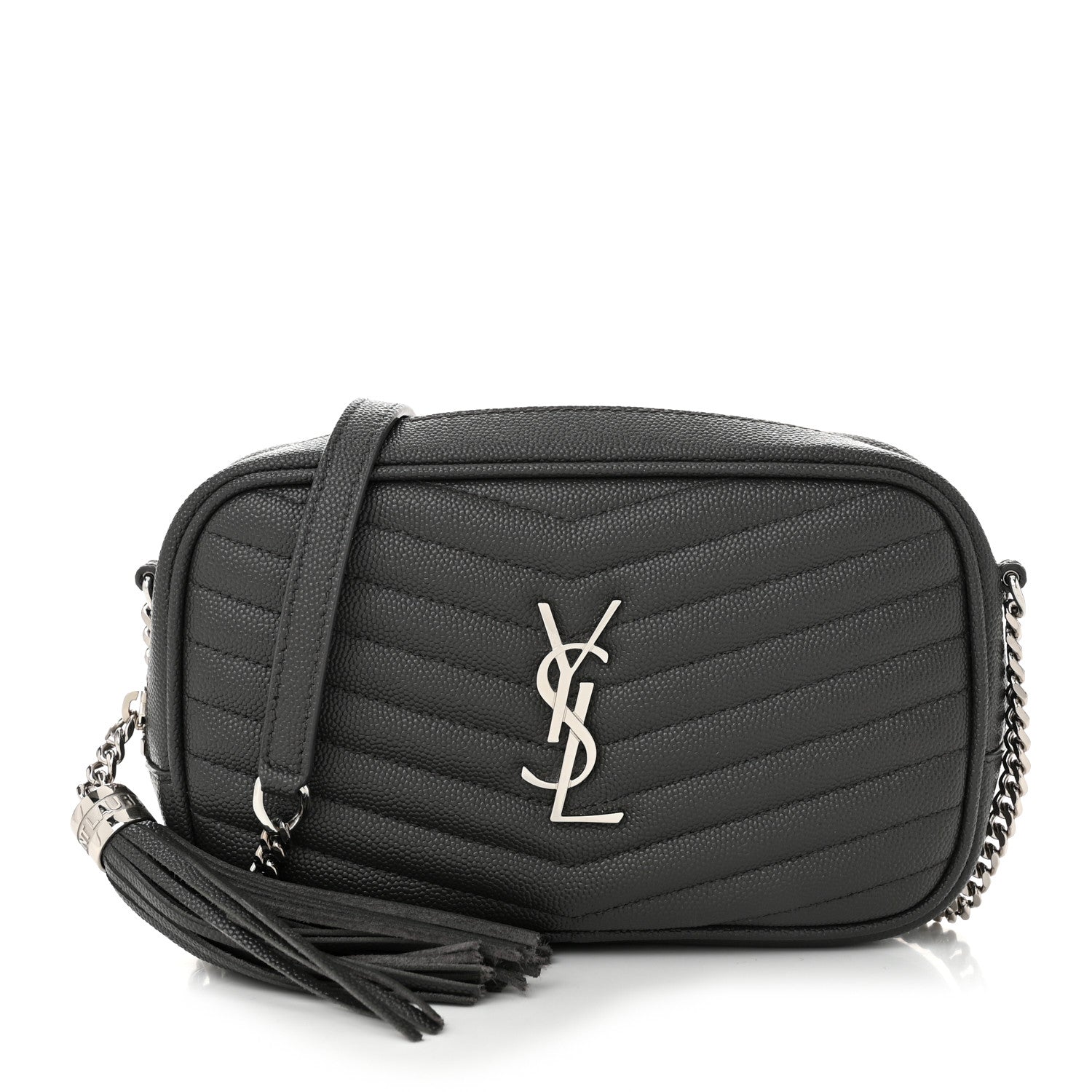 Grain De Poudre Matelasse Monogram Mini Lou Camera Bag Asphalt
