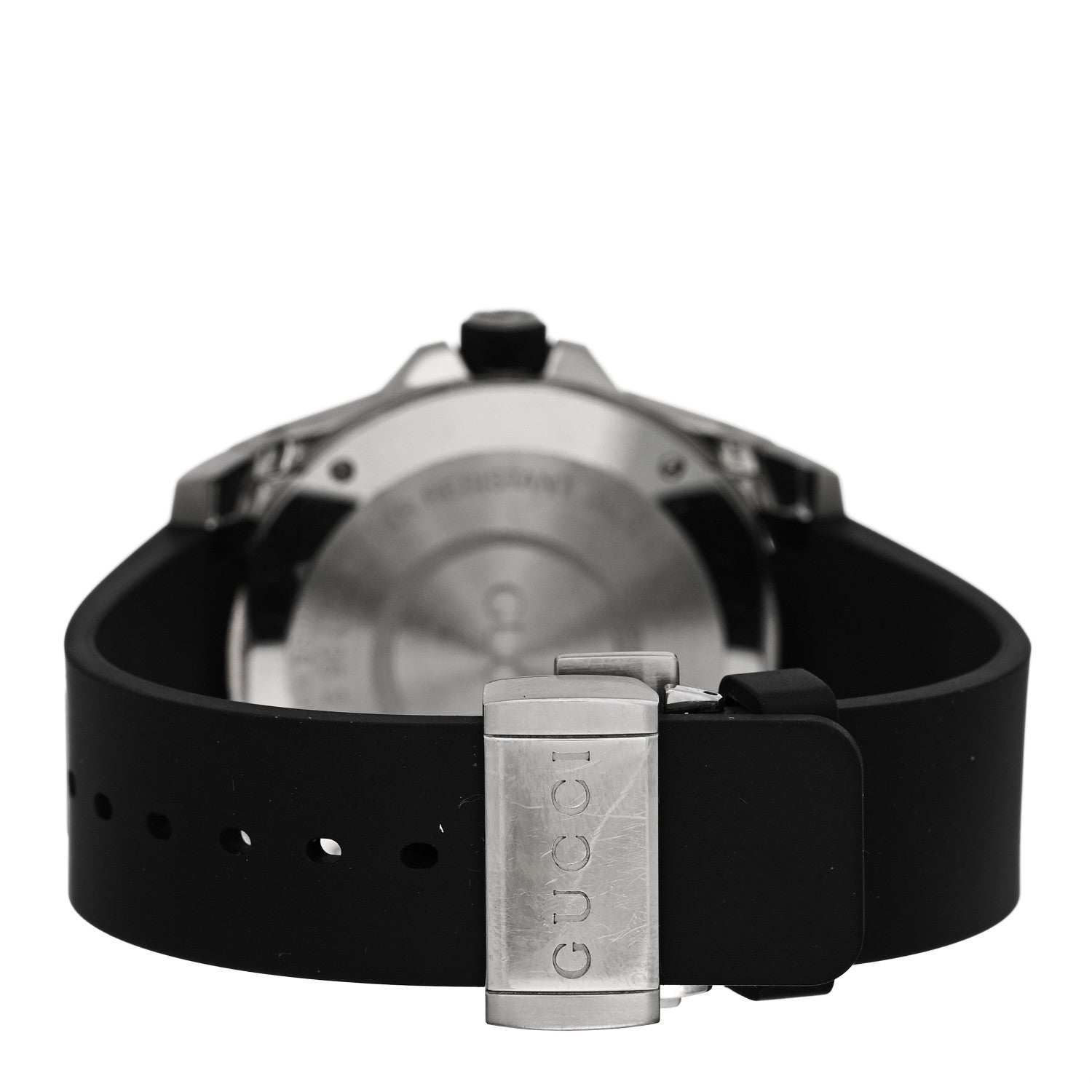 Stainless Steel Rubber 45mm Dive Snake Quartz Watch Black