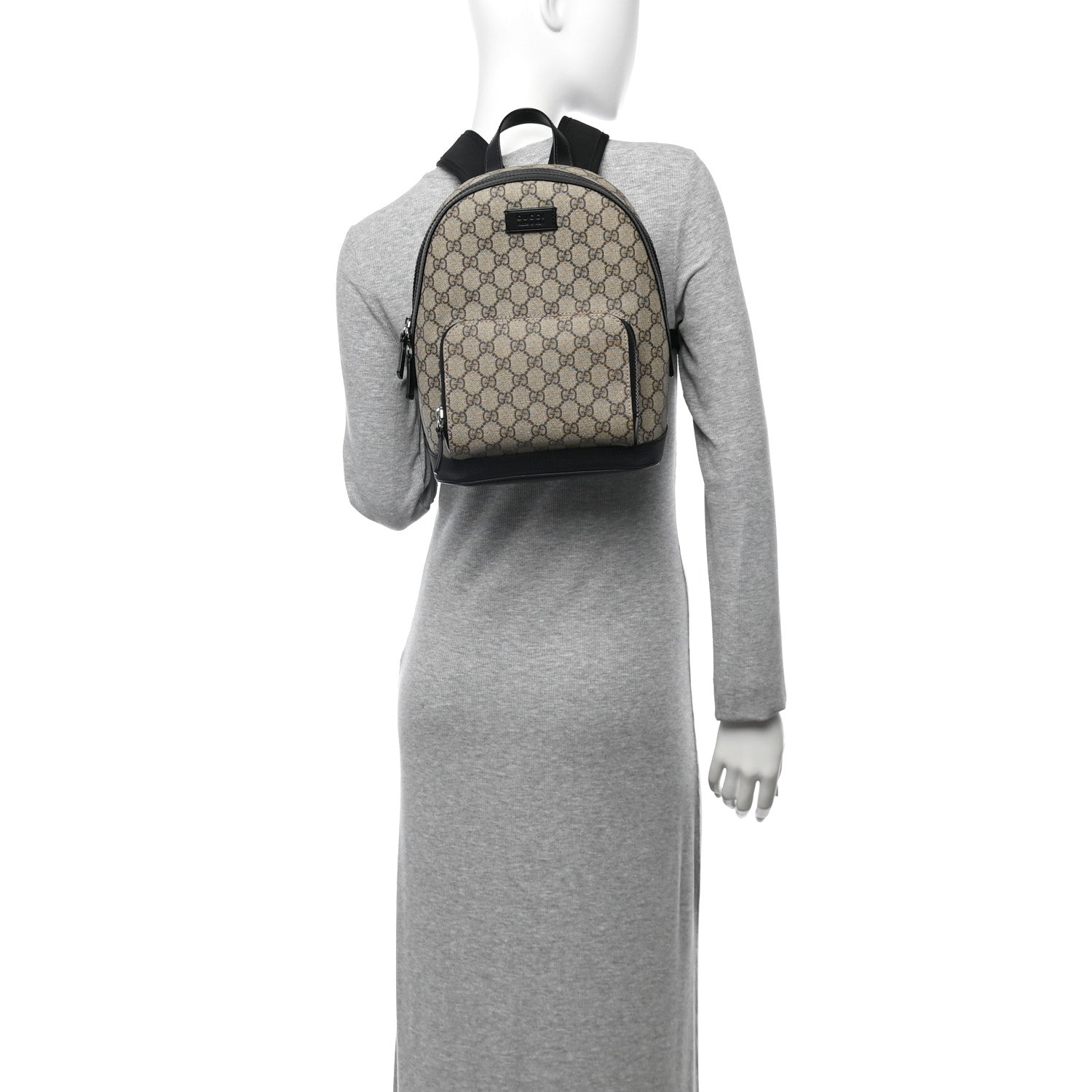GG Supreme Monogram Small Eden Day Backpack Black
