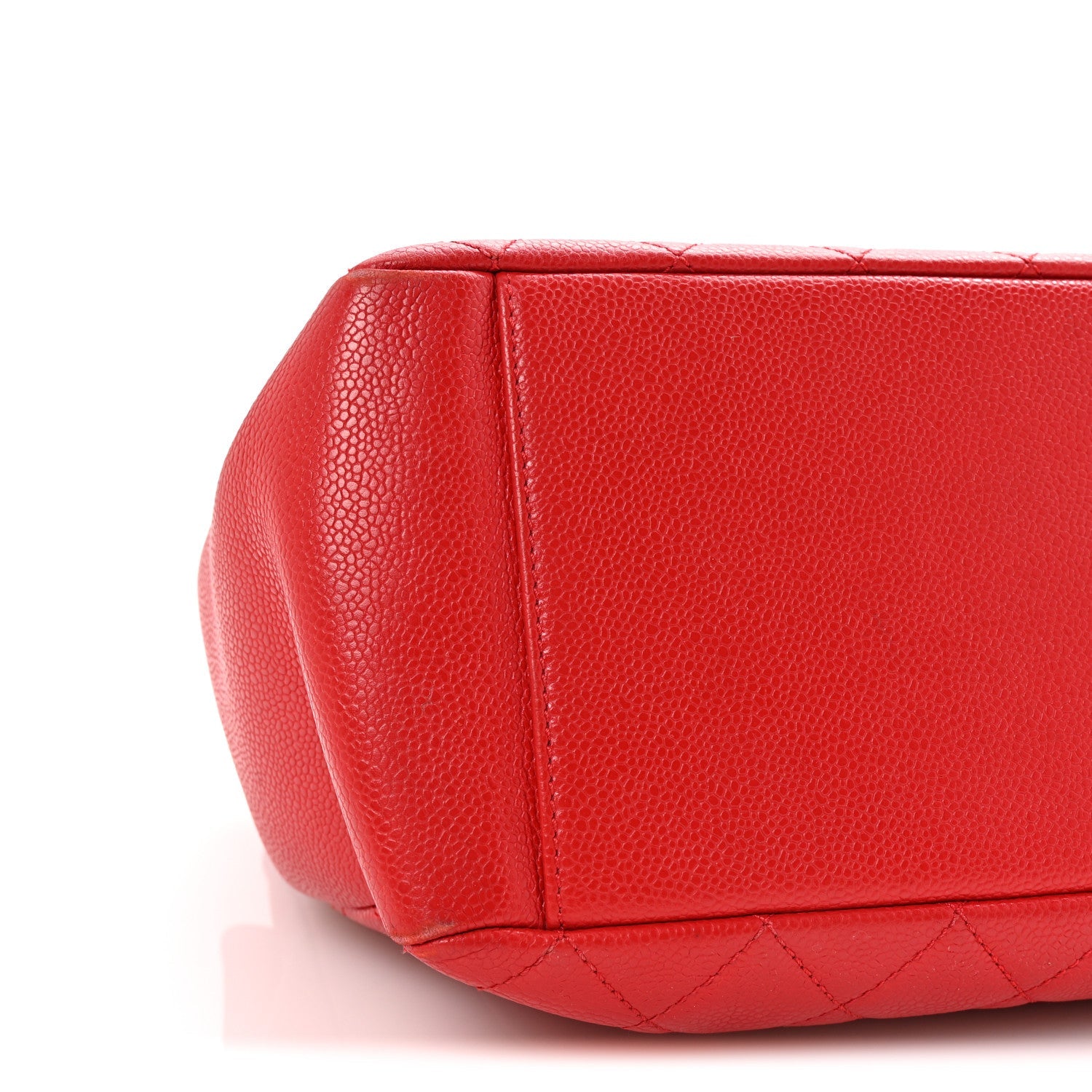 Caviar Quilted Grand Shopping Tote GST Red