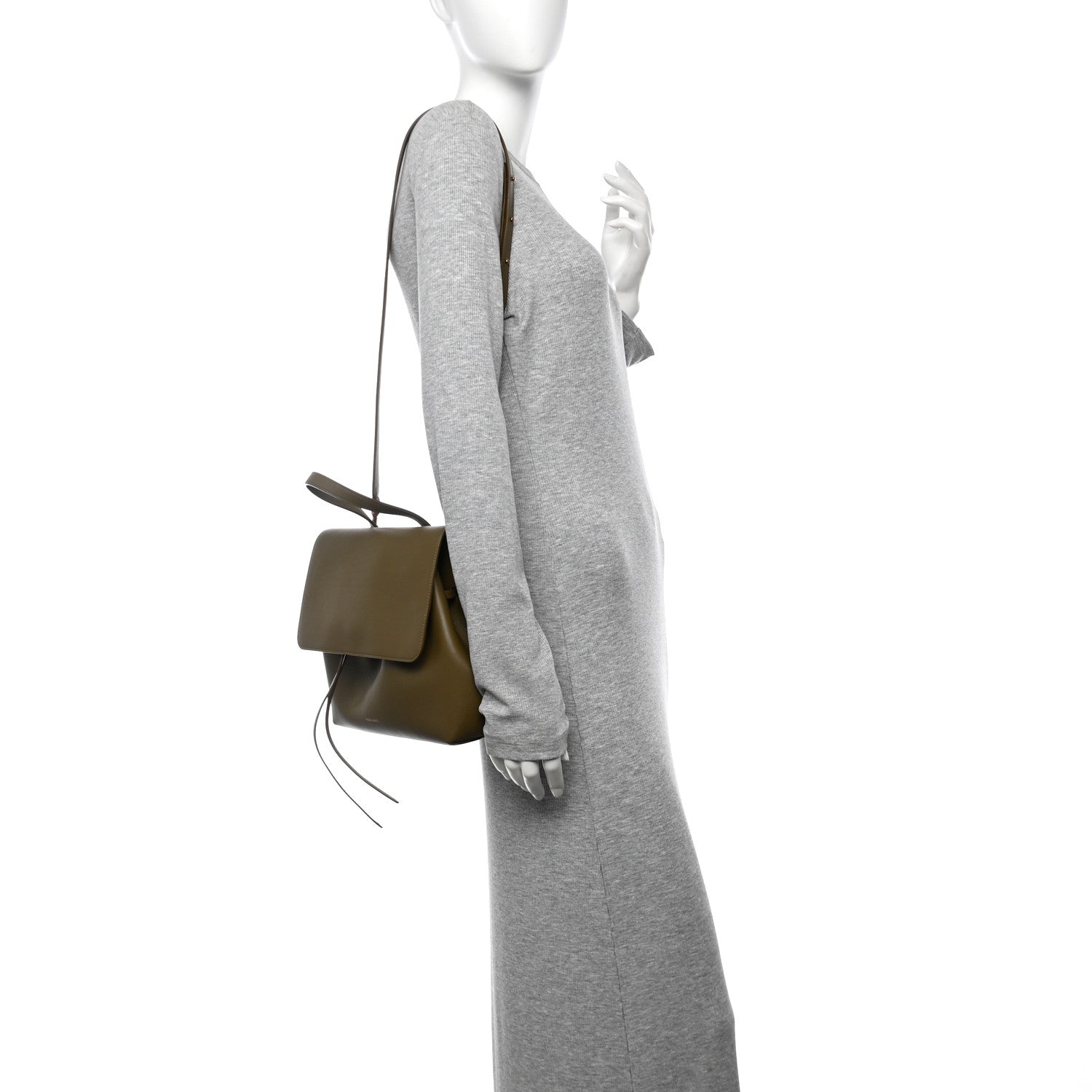 Calfskin Soft Lady Bag Bamboo