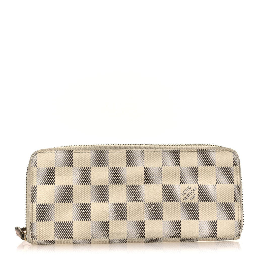 Damier Azur Clemence Wallet Rose Ballerine