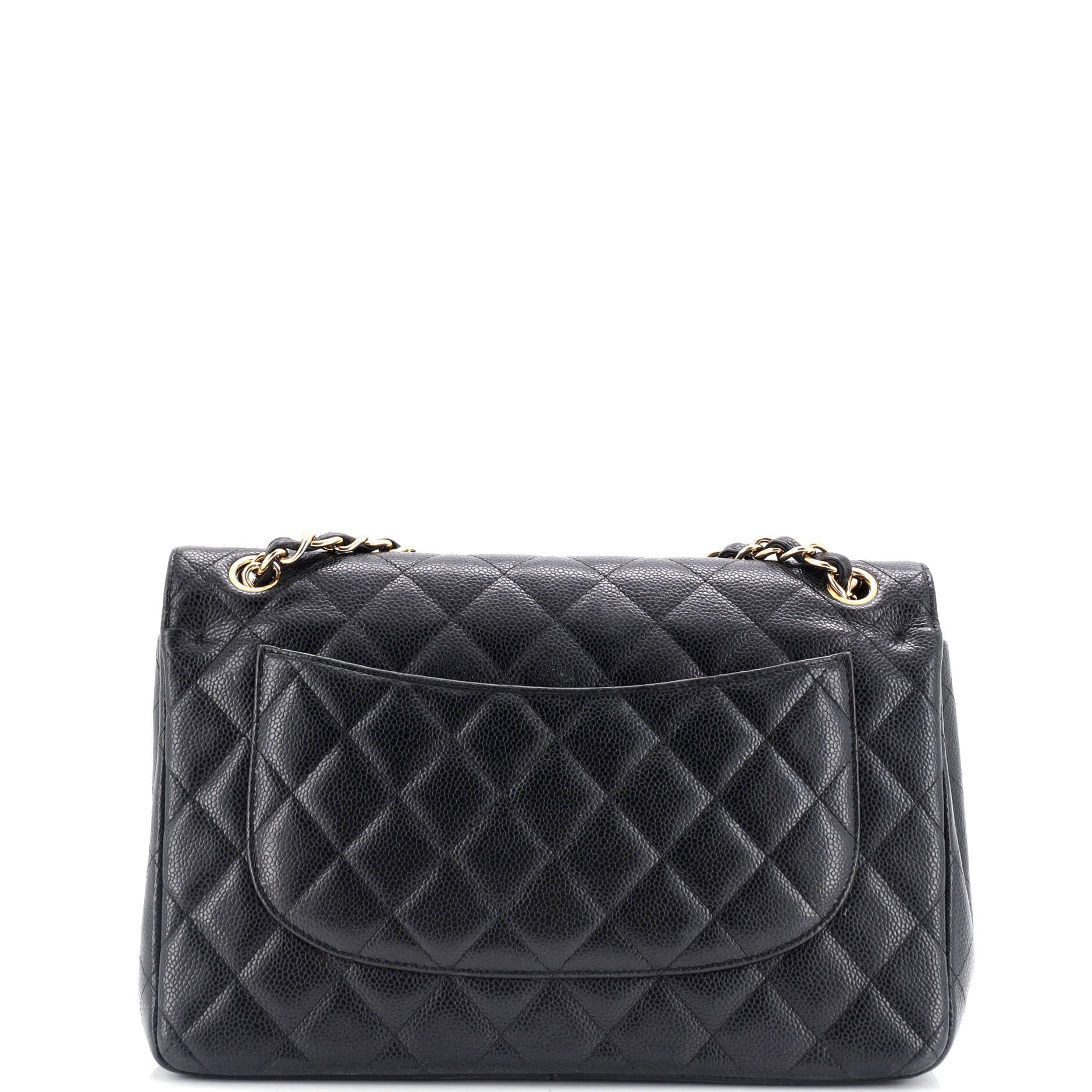 Classic Double Flap Bag Quilted Caviar Jumbo