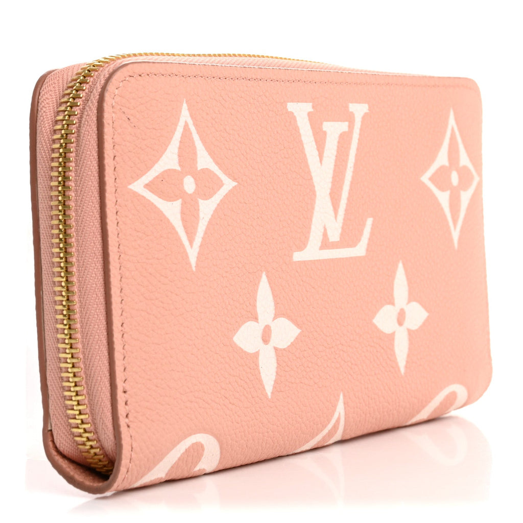 Empreinte Monogram Giant Zippy Wallet Rose Trianon Creme