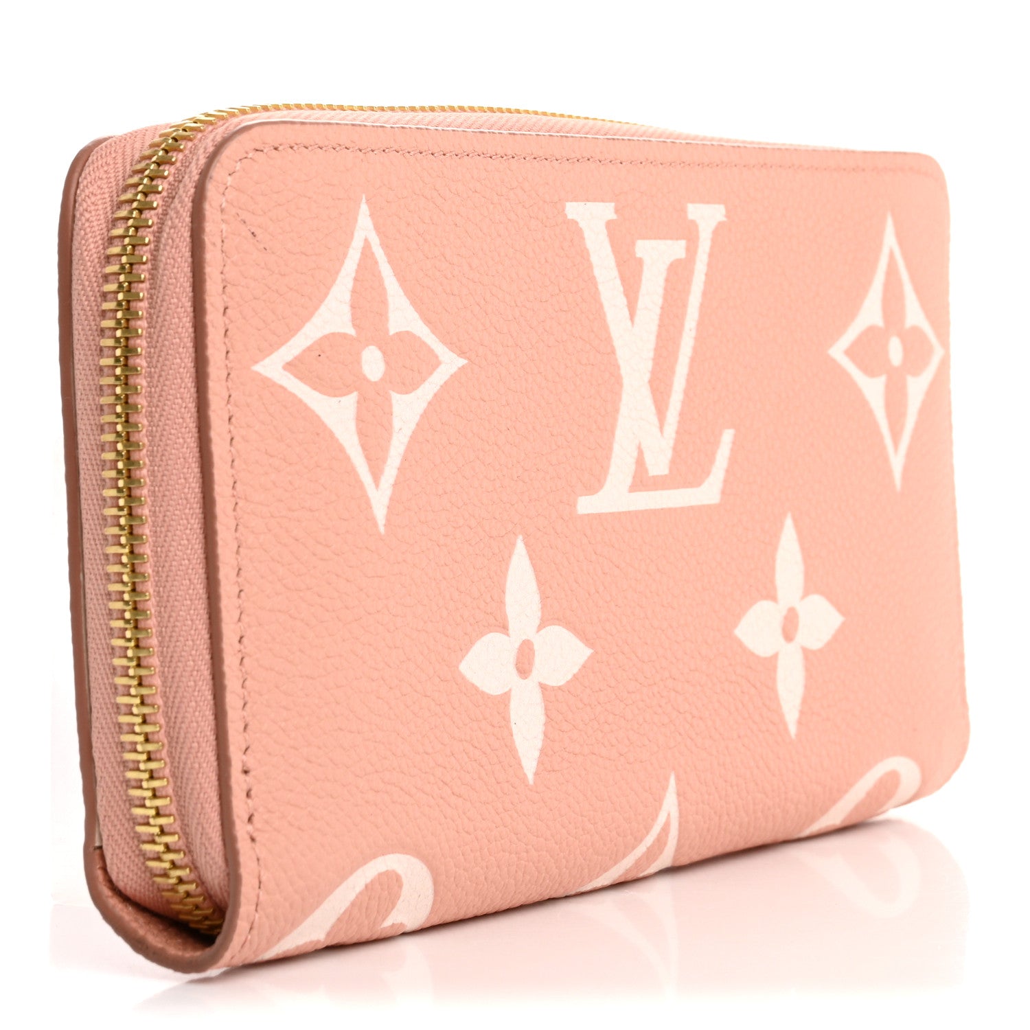Empreinte Monogram Giant Zippy Wallet Rose Trianon Creme