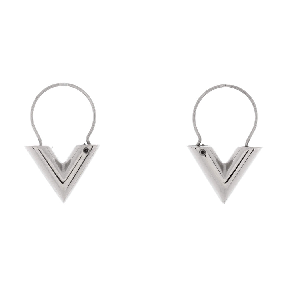 Louis Vuitton Essential V Hoop Earrings Metal