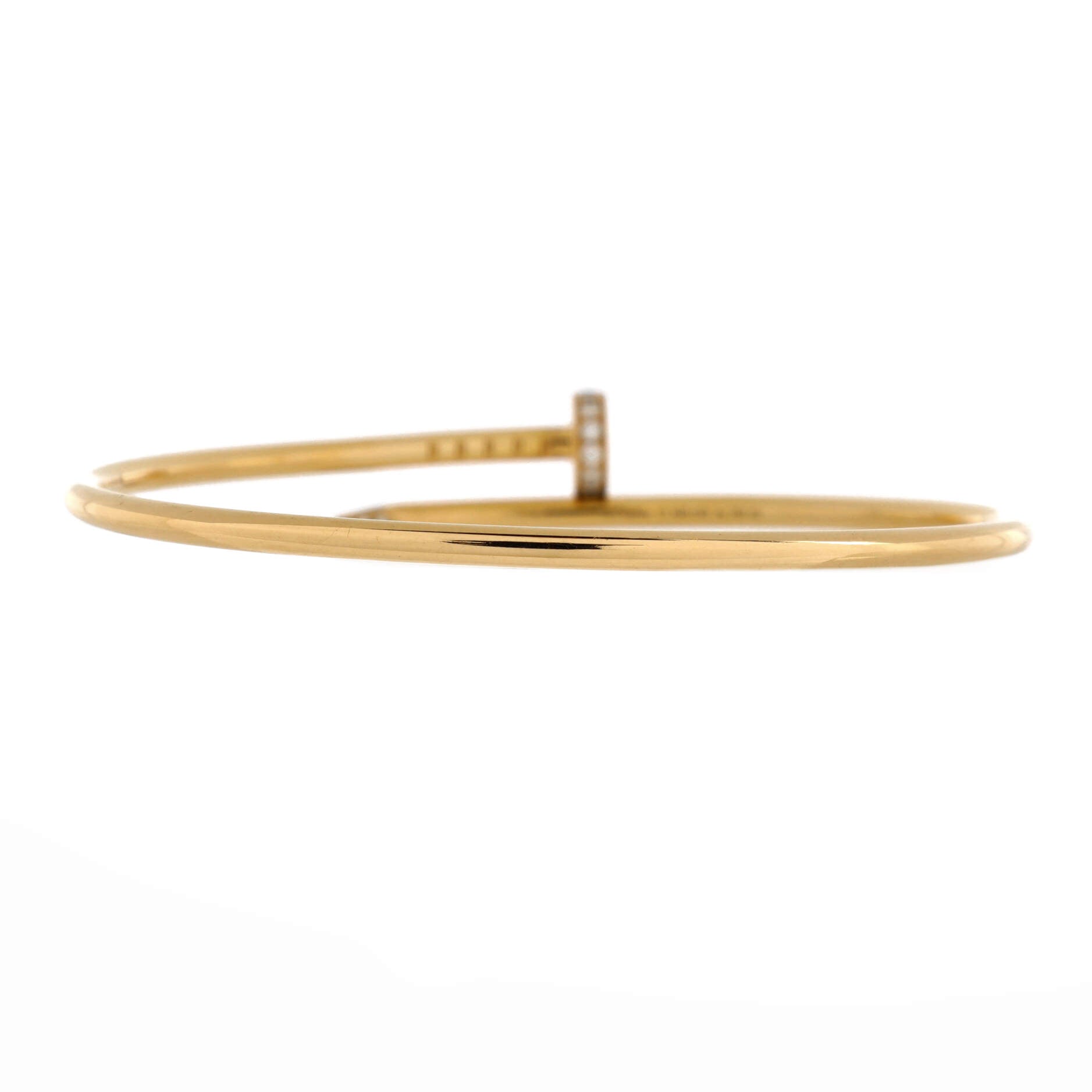 Juste un Clou Bracelet 18K Yellow Gold with Diamonds Small