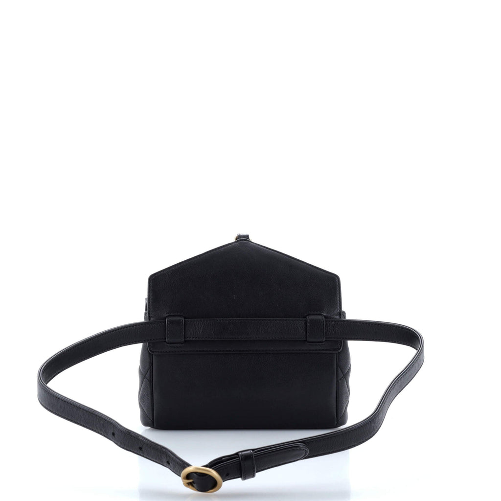 Carry With Chic Chain Flap Waist Bag Quilted Calfskin