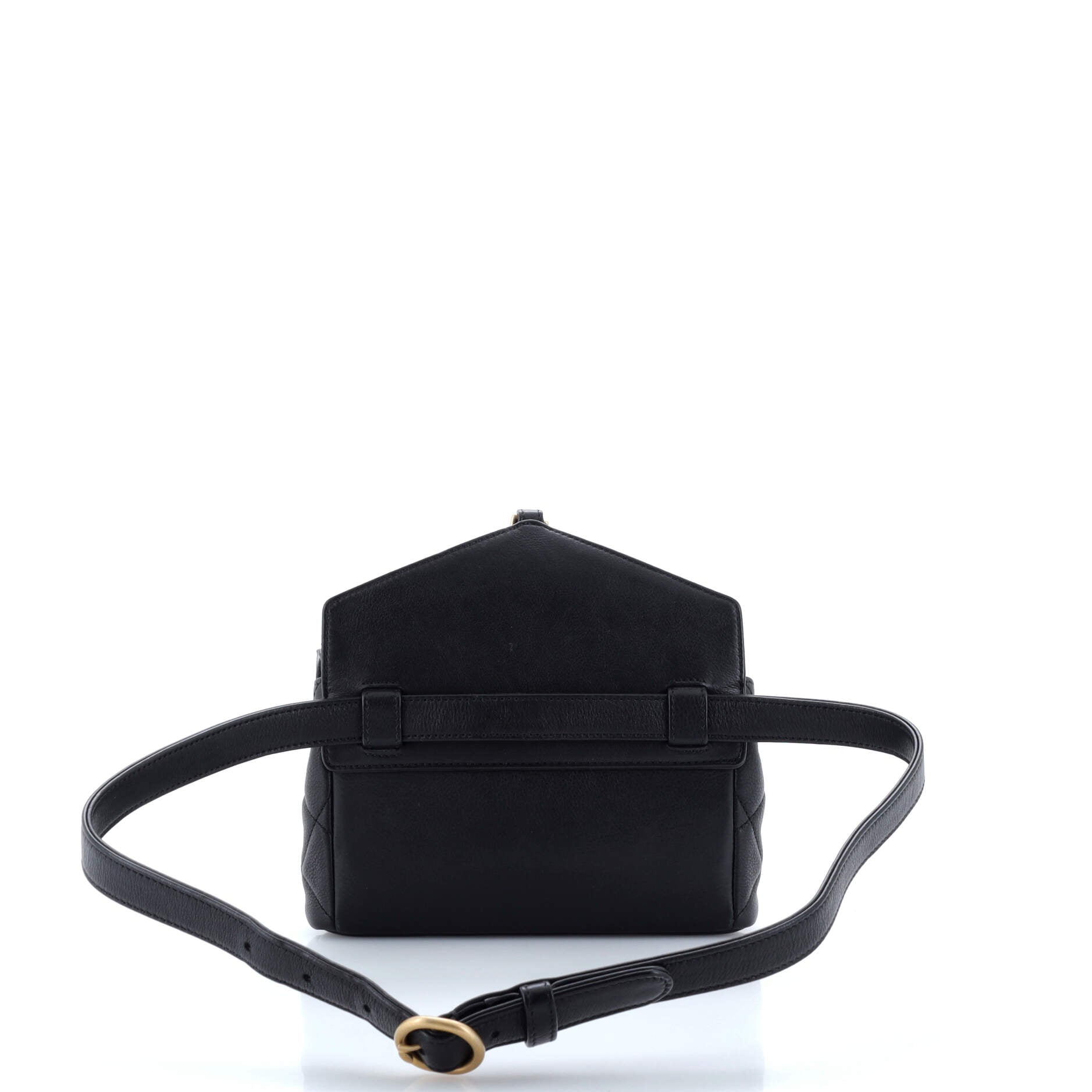 Carry With Chic Chain Flap Waist Bag Quilted Calfskin