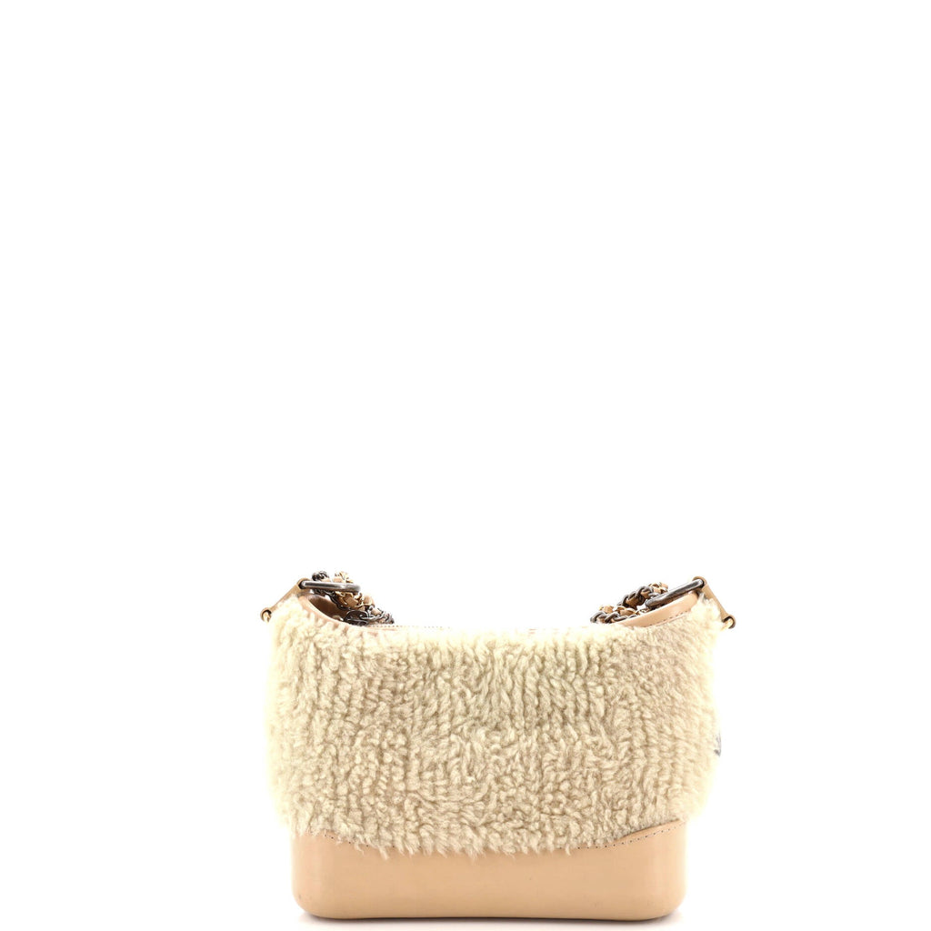 Gabrielle Hobo Shearling and Leather Small
