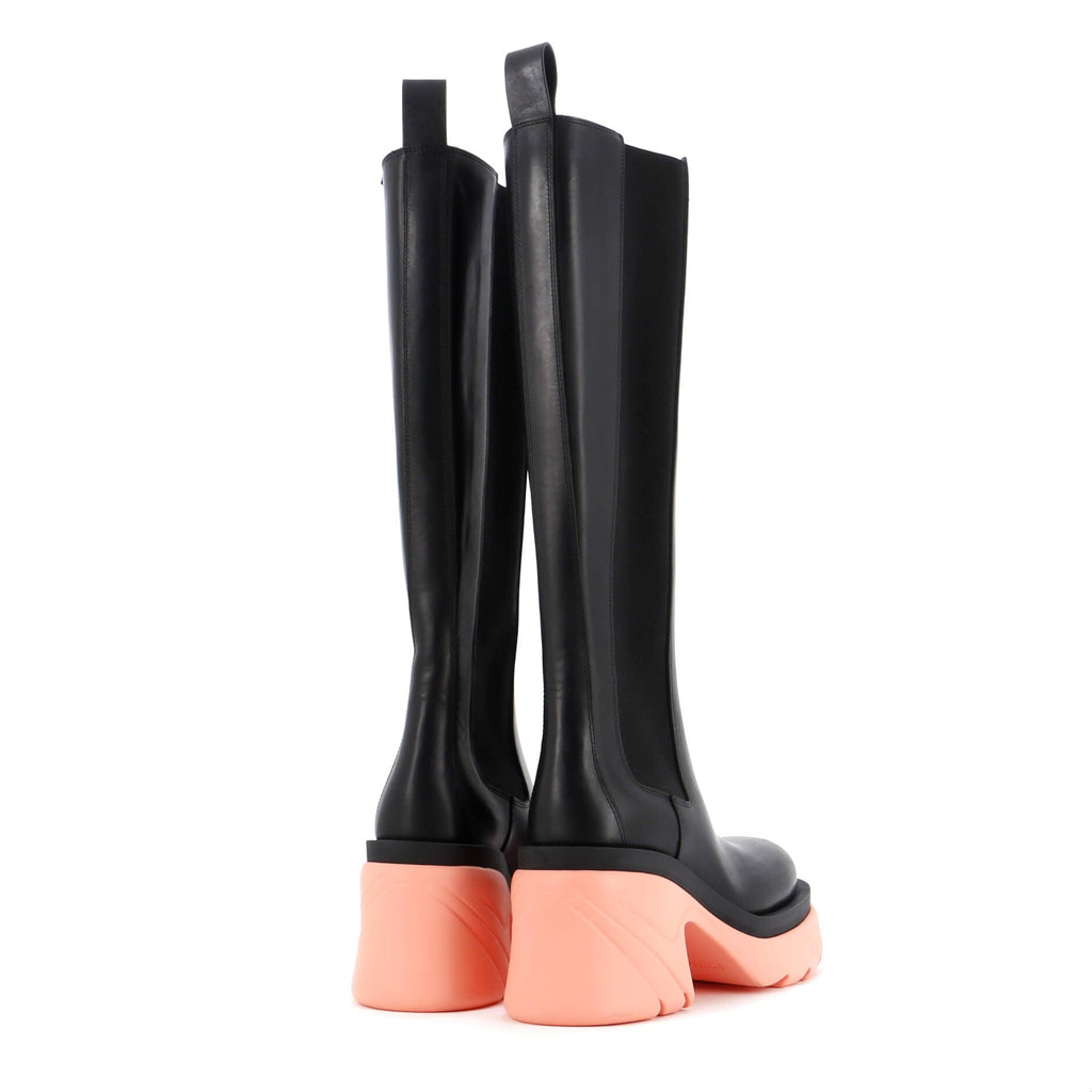 Women's The Flash Knee High Chelsea Boots Leather