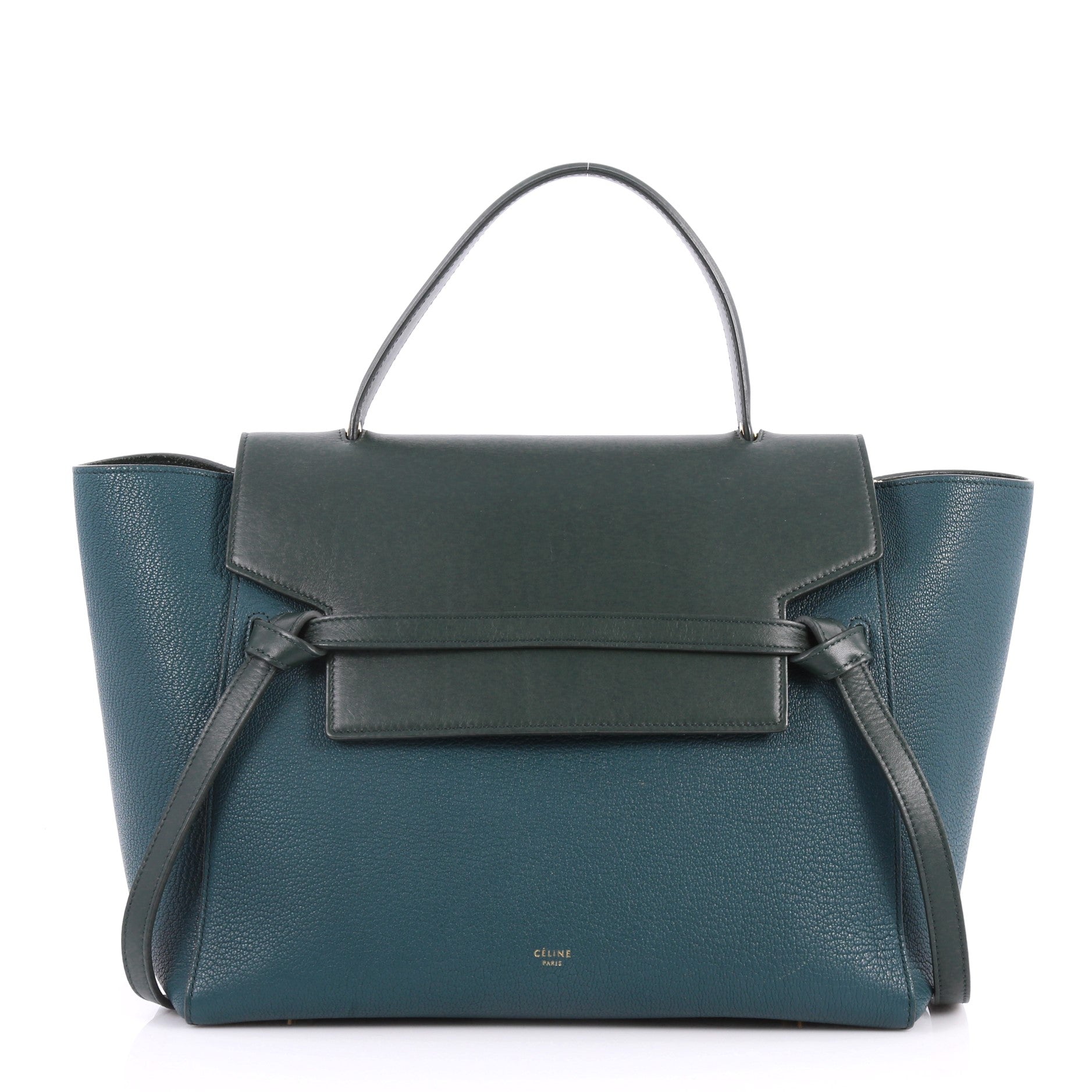 Bicolor Belt Bag Leather Mini